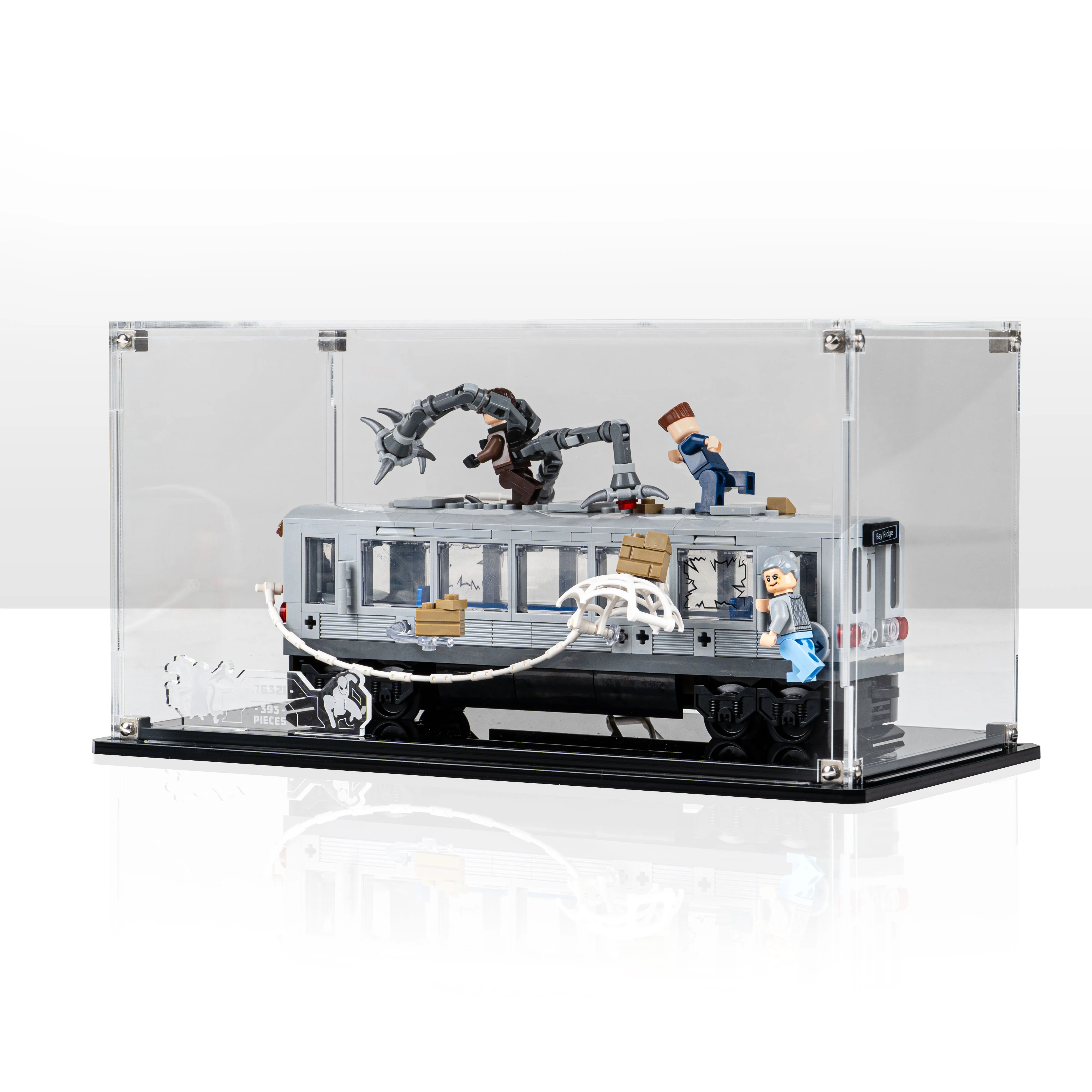 Display Case for LEGO® Marvel™: Spider-Man vs. Doc Ock Subway Train Scene (76321) - Image 6