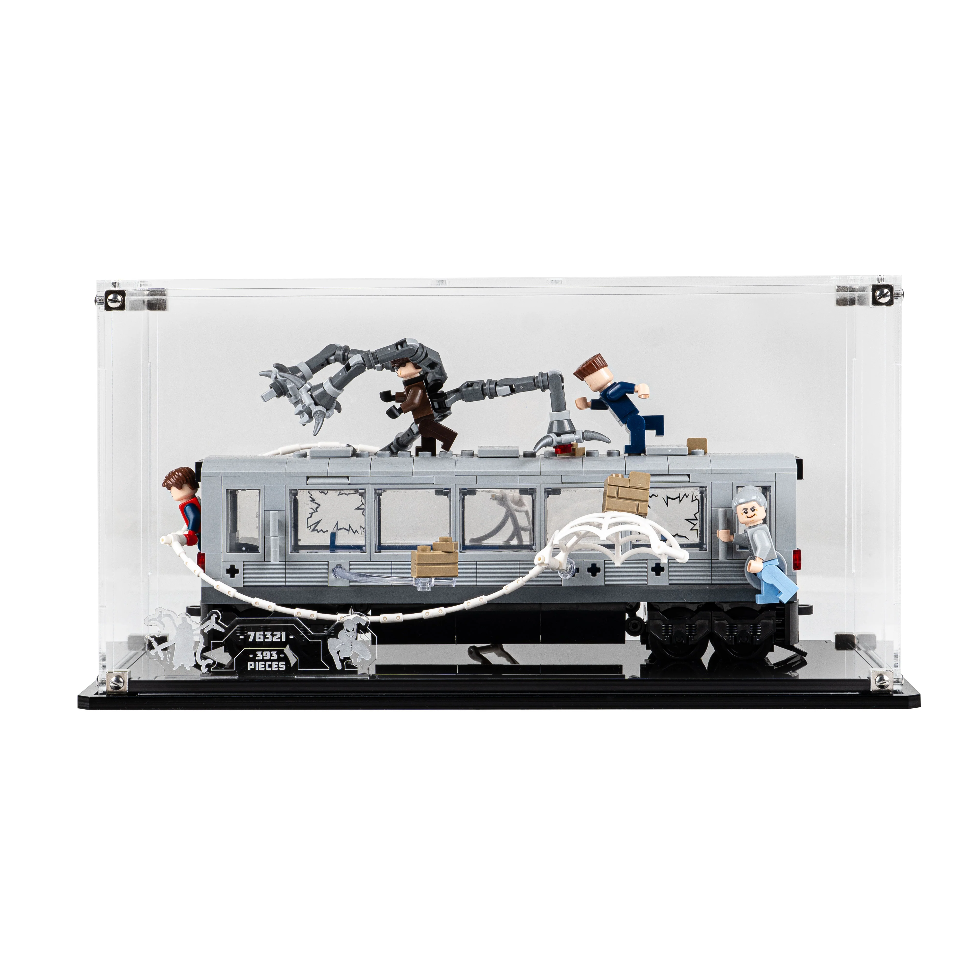Display Case for LEGO® Marvel™: Spider-Man vs. Doc Ock Subway Train Scene (76321) - Image 7