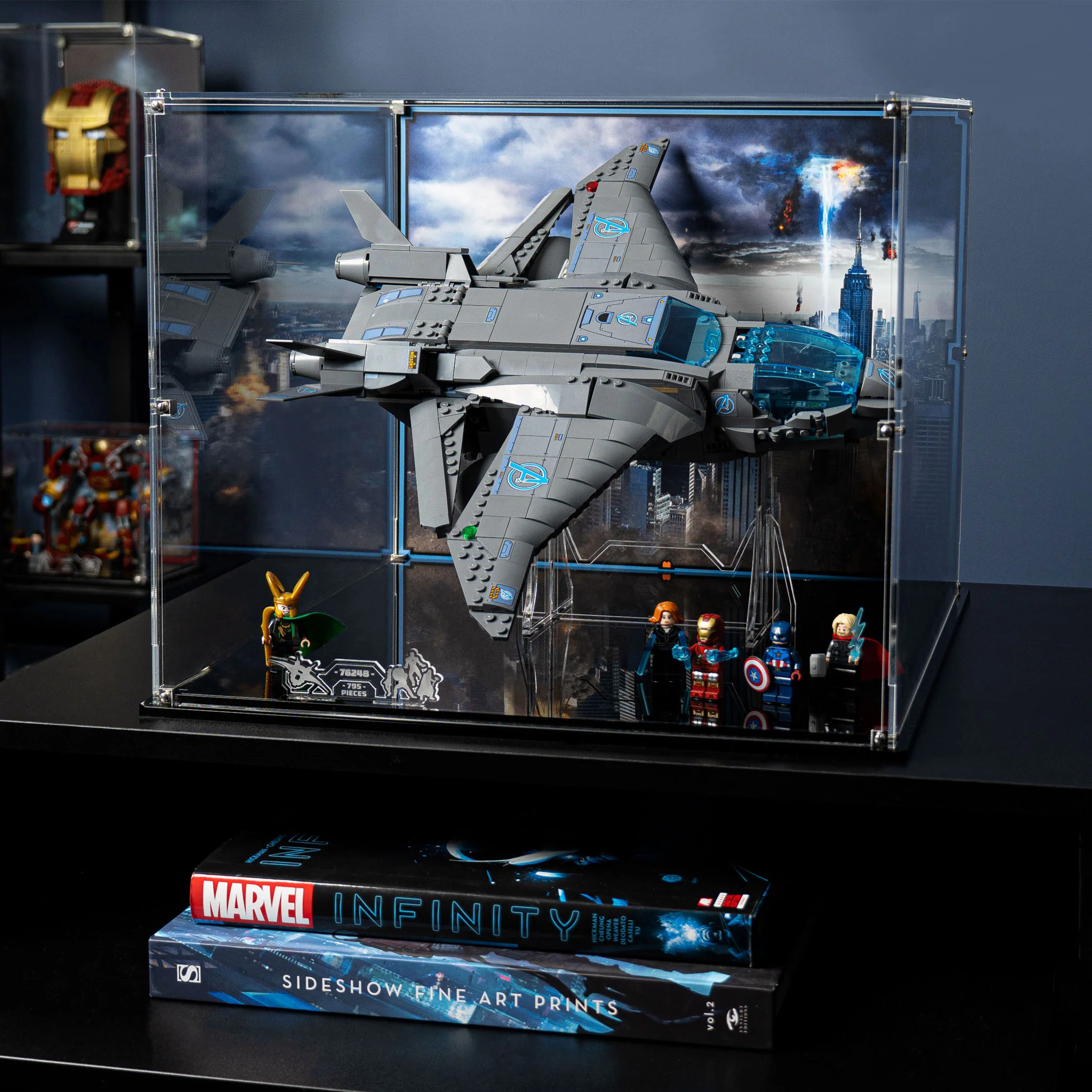 Display Case for LEGO® Marvel: The Avengers Quinjet (76248) - Image 6