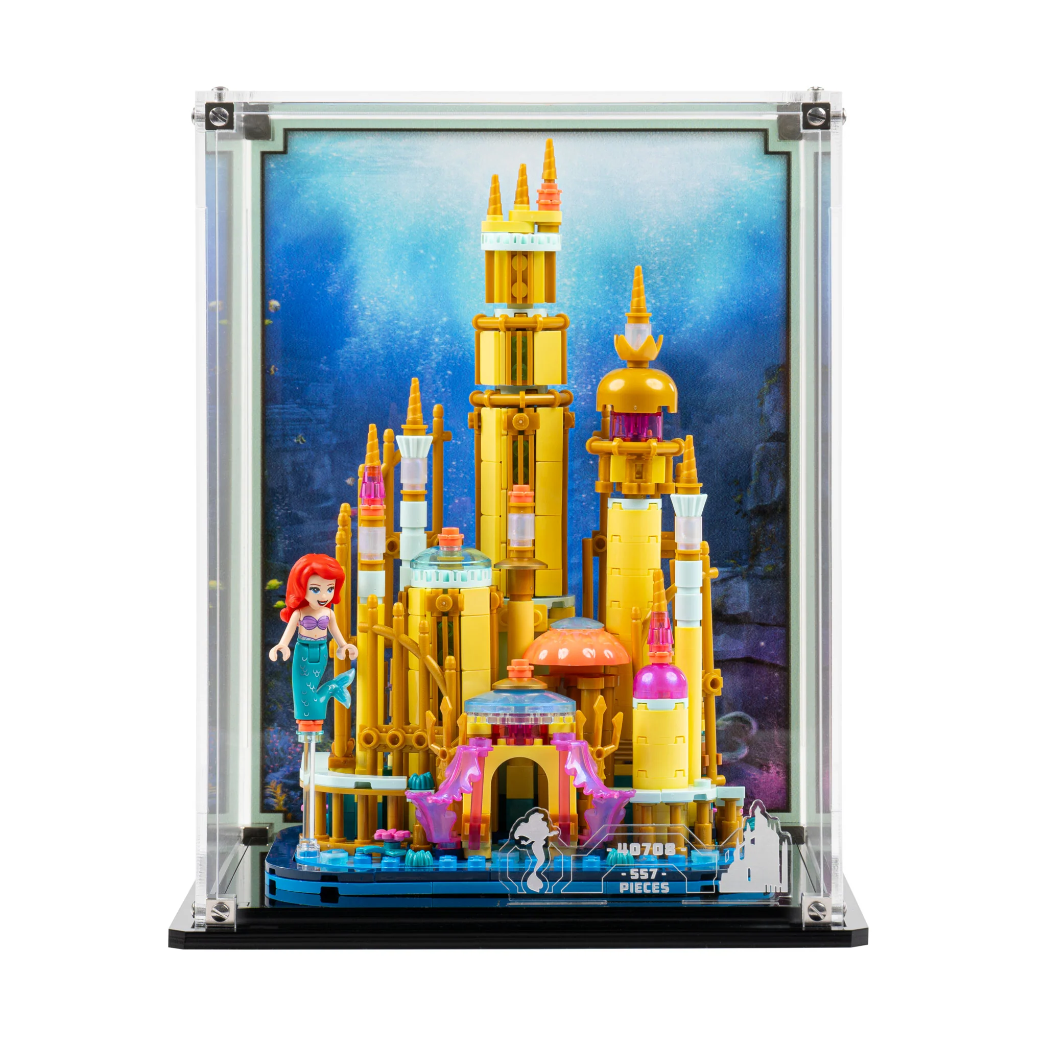 Display Case for LEGO® Mini Disney Ariel’s Castle (40708) - Image 2