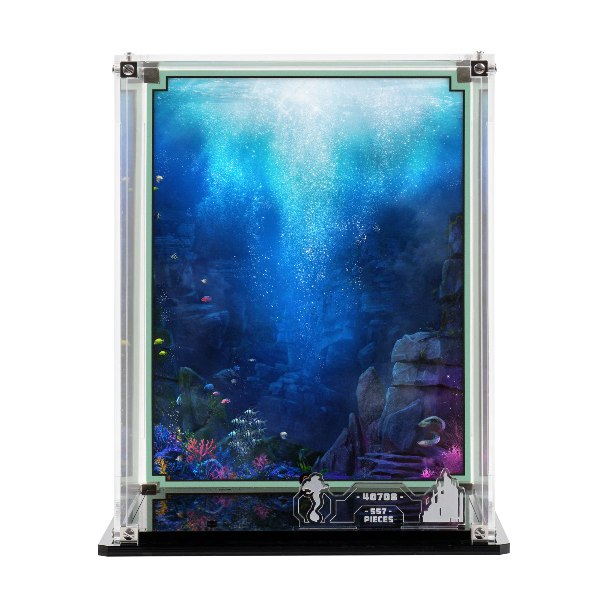 Display Case for LEGO® Mini Disney Ariel’s Castle (40708) - Image 3