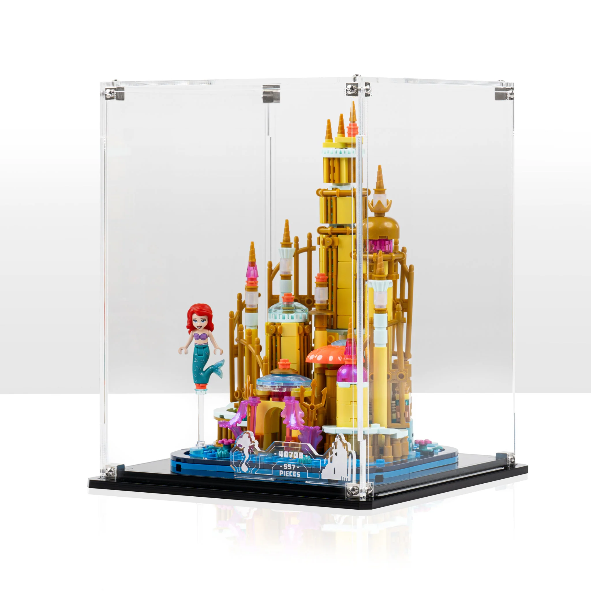 Display Case for LEGO® Mini Disney Ariel’s Castle (40708) - Image 4