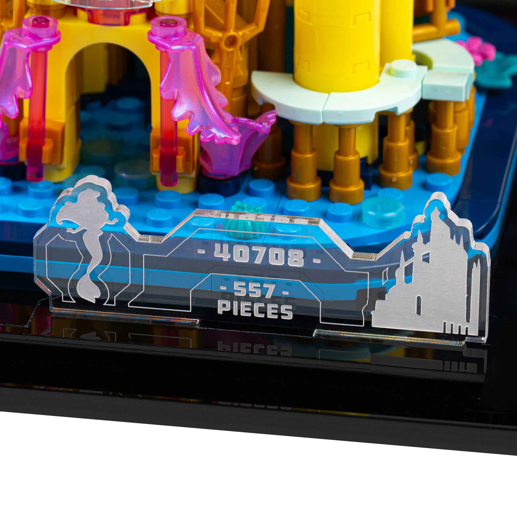 Display Case for LEGO® Mini Disney Ariel’s Castle (40708) - Image 7