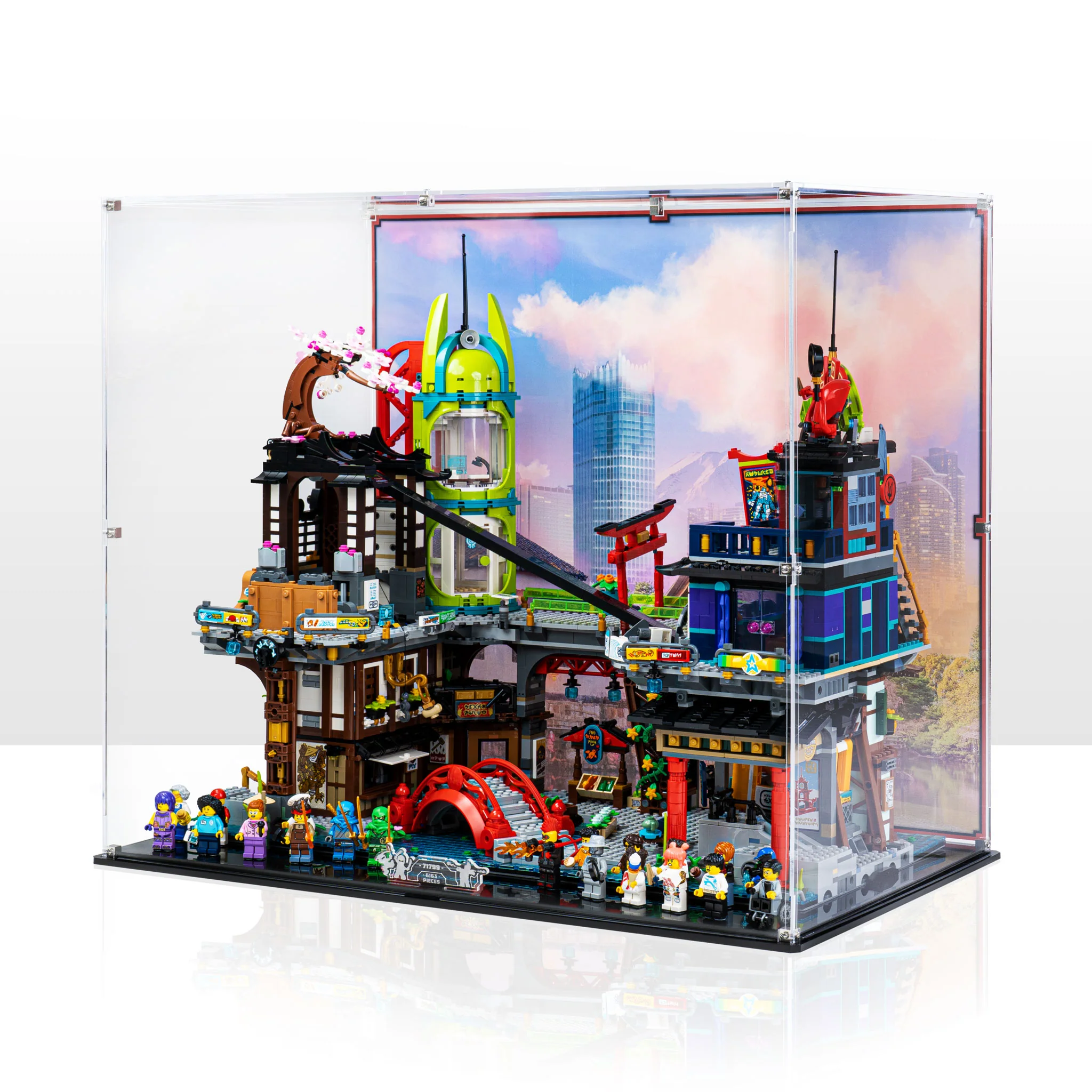 Display Case for LEGO® NINJAGO® City Markets (71799)