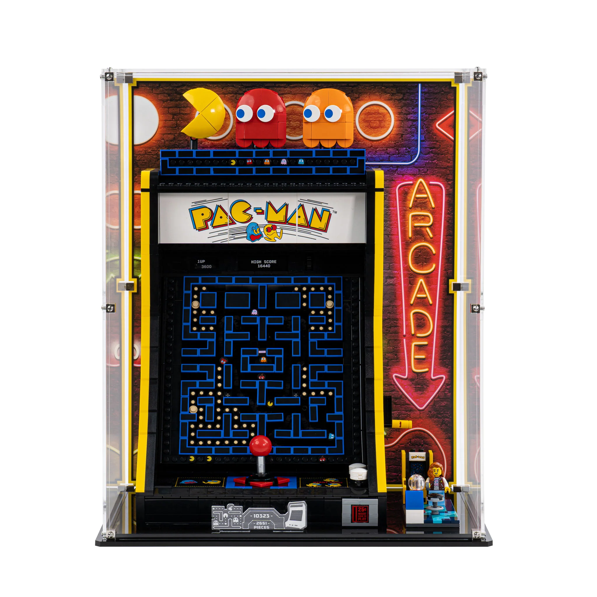 Display Case for LEGO® PAC-MAN Arcade (10323) - Image 2
