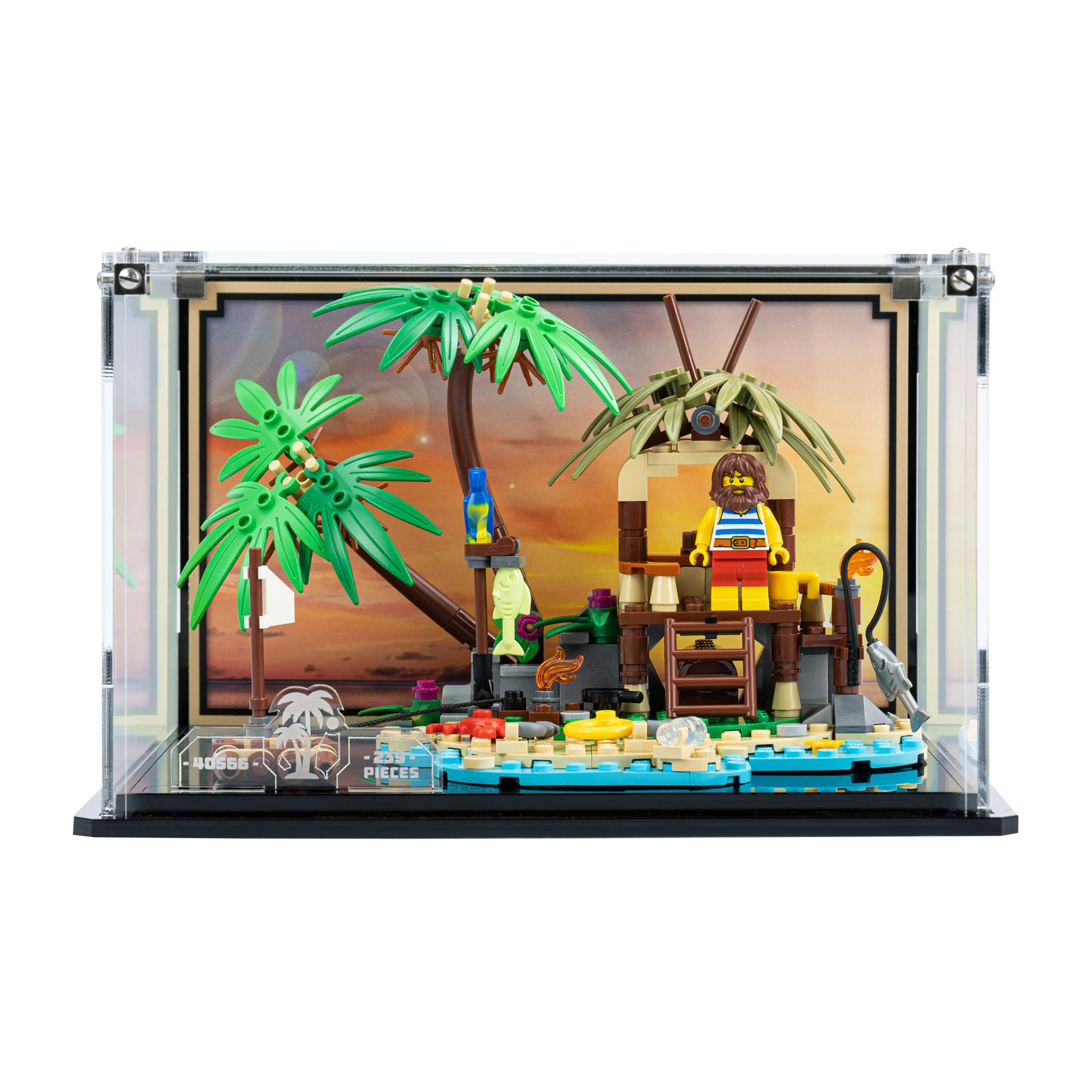 Display Case for LEGO® Ray the Castaway (40566) - Image 2