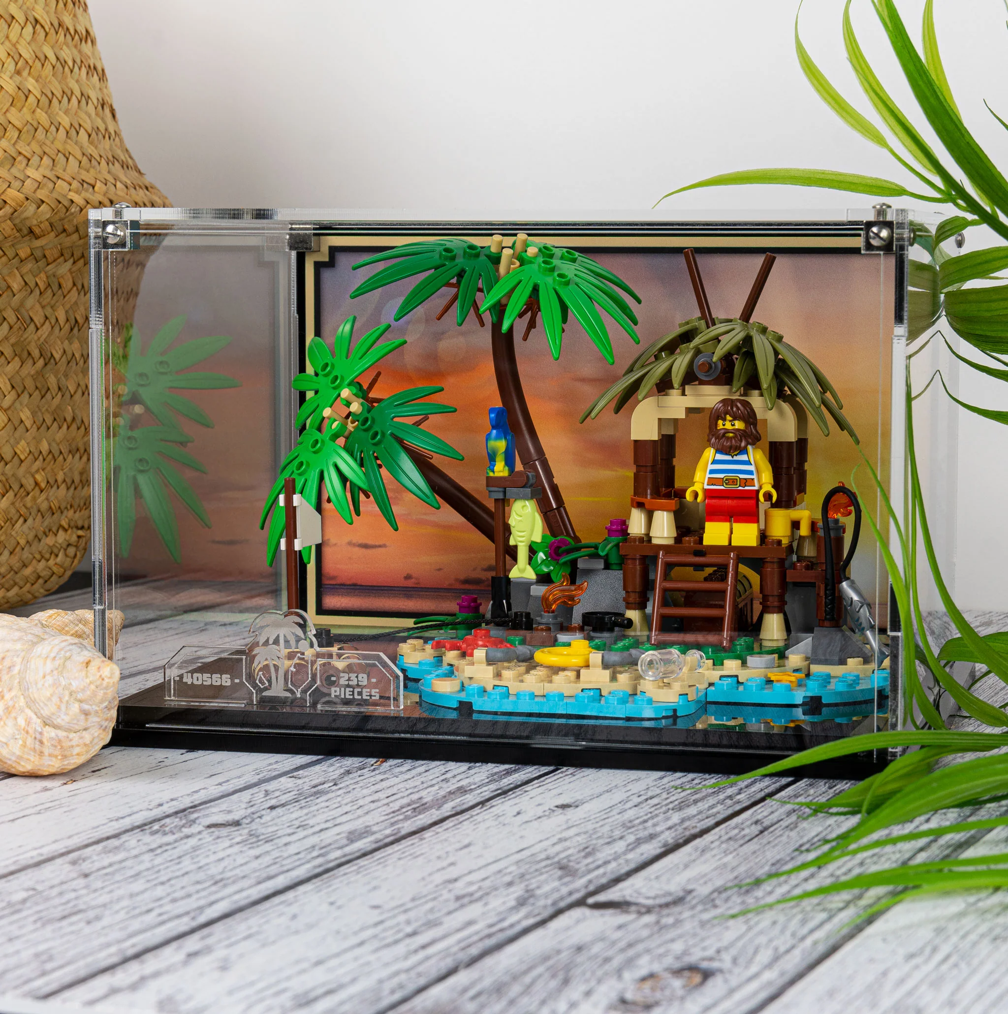 Display Case for LEGO® Ray the Castaway (40566) - Image 6