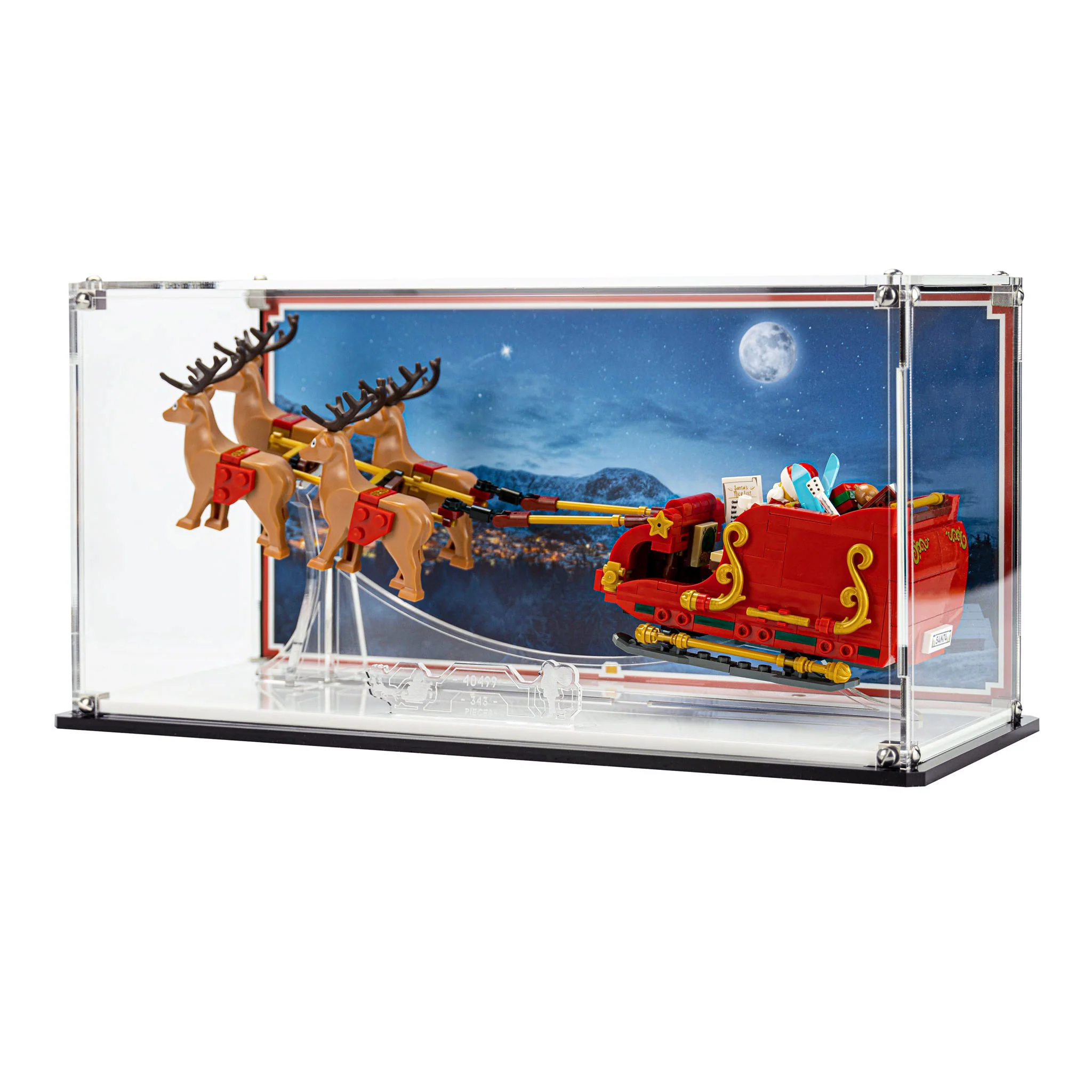 Display Case for LEGO® Santa's Sleigh (40499) - Image 3