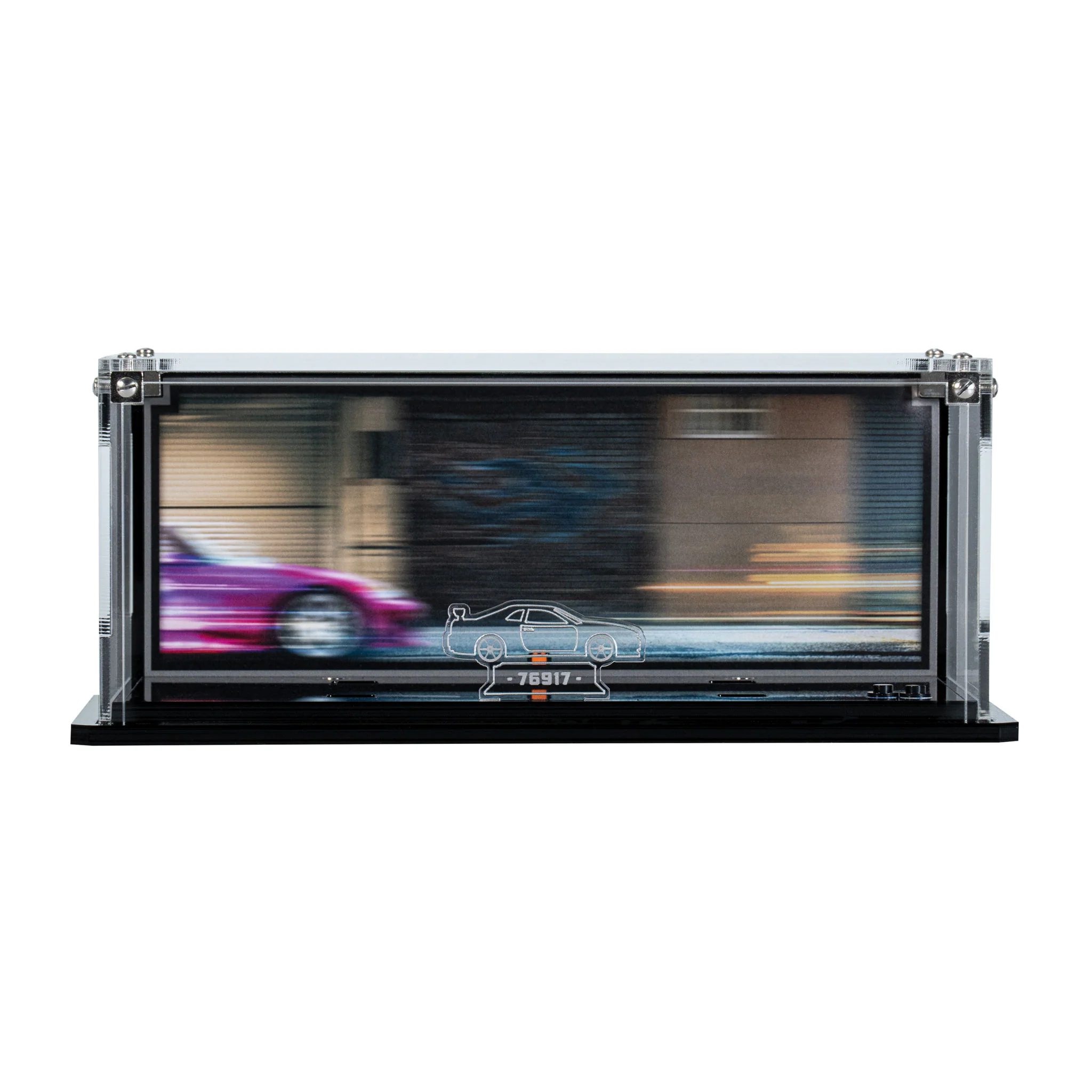 Display Case for LEGO® Speed Champions 2 Fast 2 Furious Nissan Skyline GT-R (R34) (76917) - Image 3