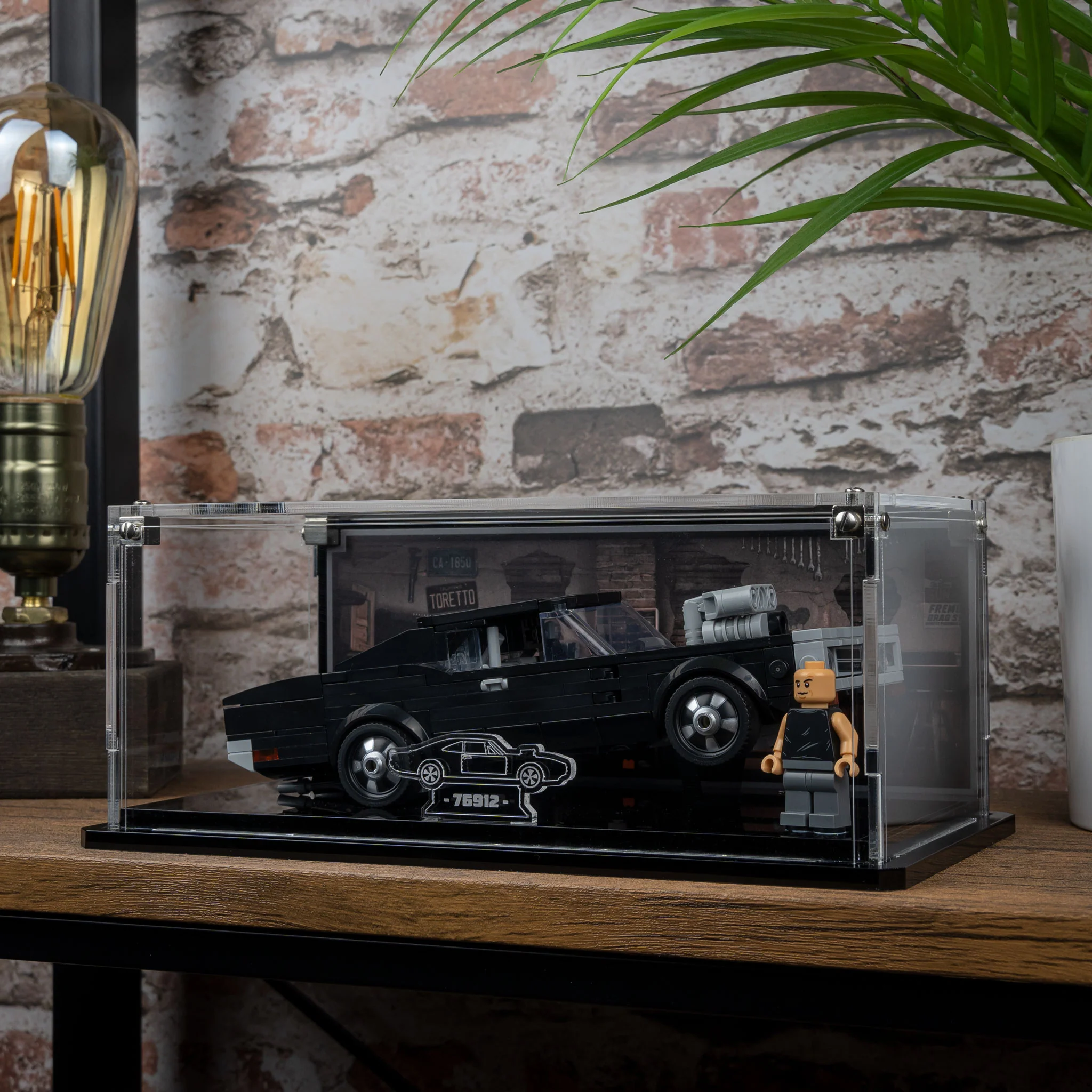 Display Case for LEGO® Speed Champions Fast & Furious 1970 Dodge Charger R/T (76912) - Image 4