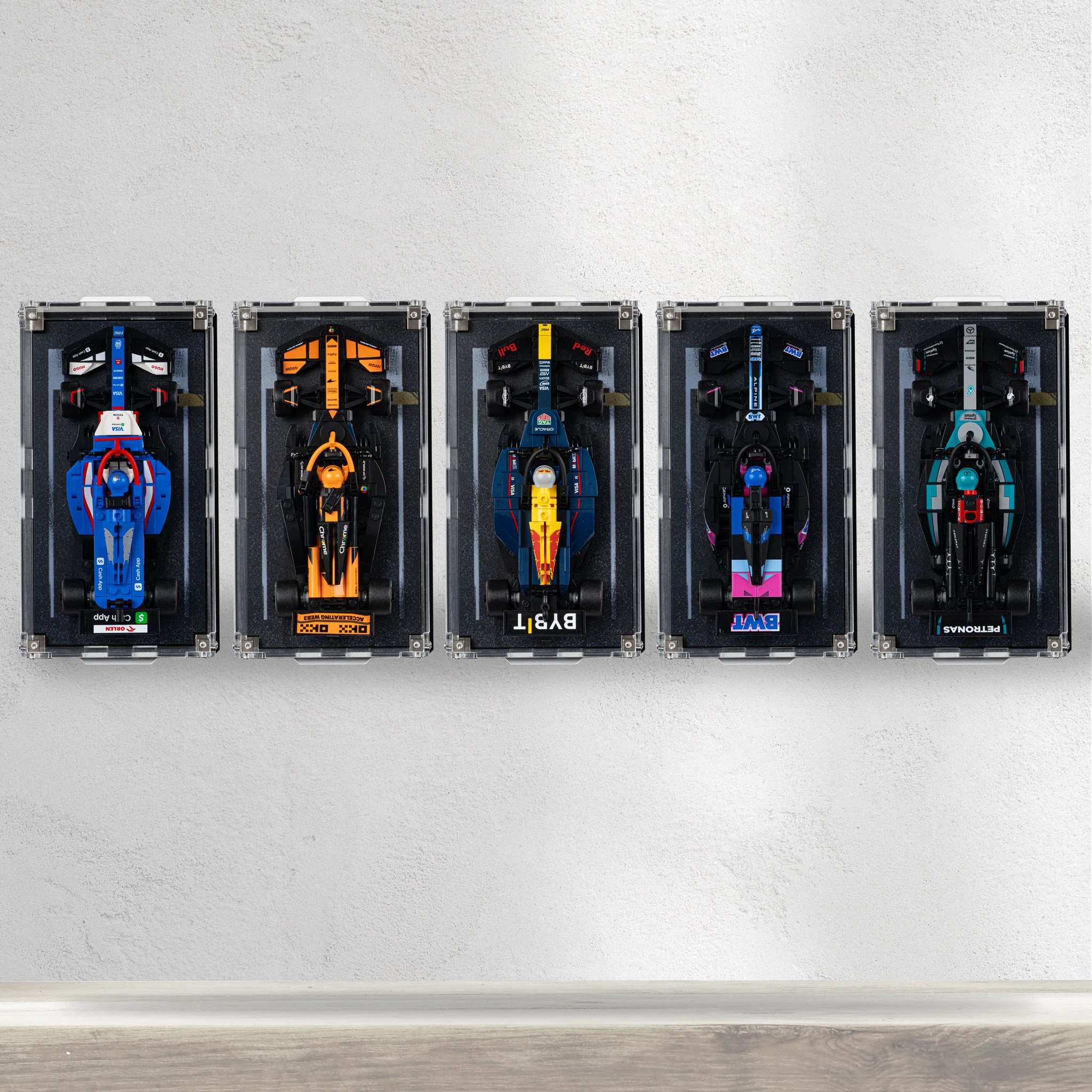 Wall Mountable Display Case for LEGO® Speed Champions: Formula 1 Range - Image 10