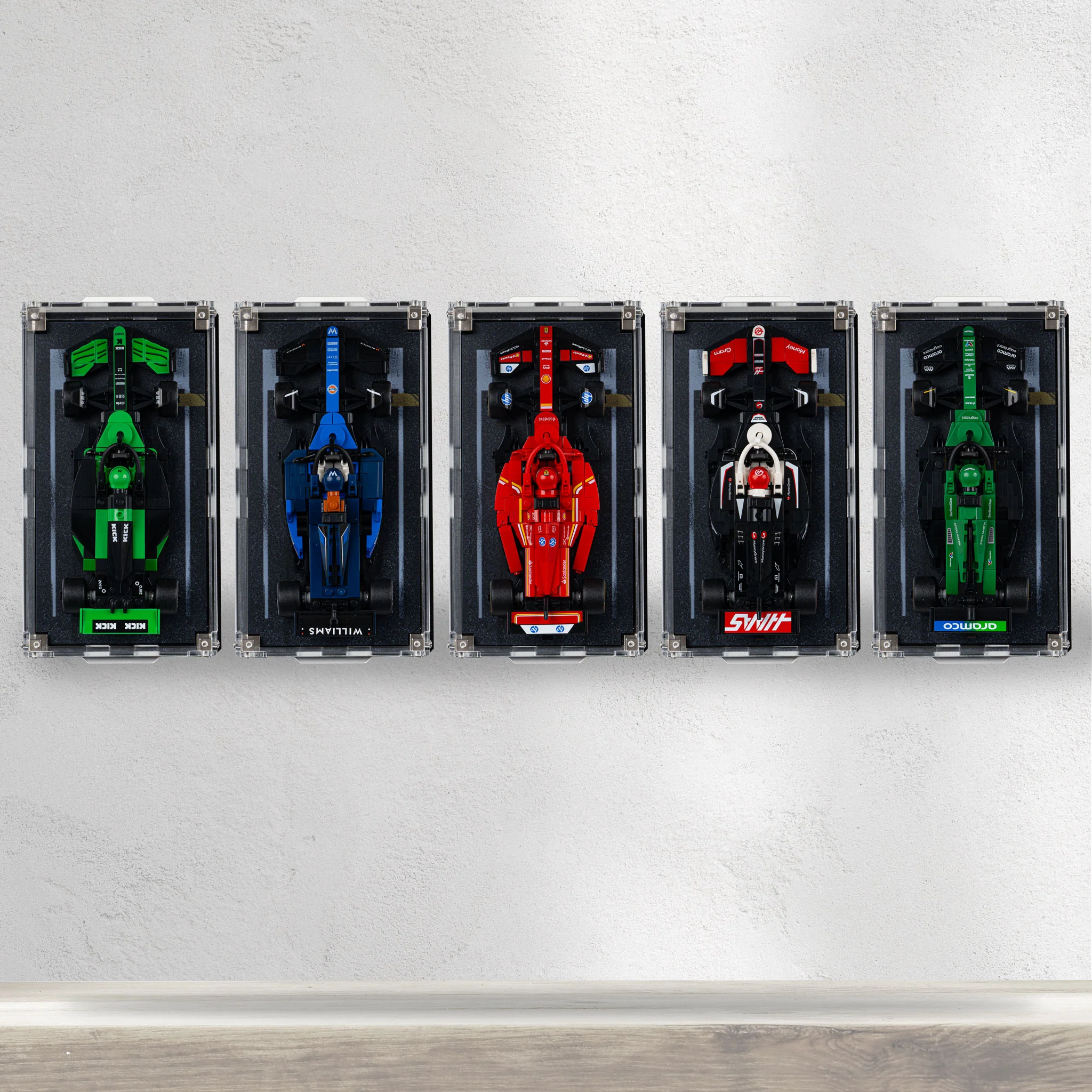 Wall Mountable Display Case for LEGO® Speed Champions: Formula 1 Range - Image 11