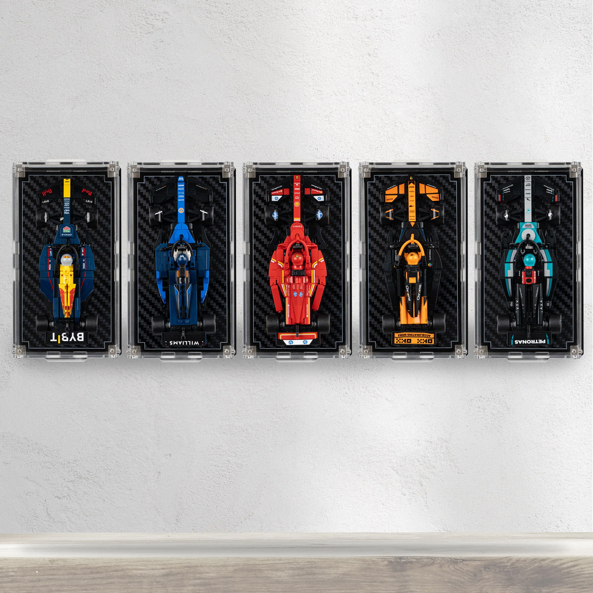 Wall Mountable Display Case for LEGO® Speed Champions: Formula 1 Range - Image 7