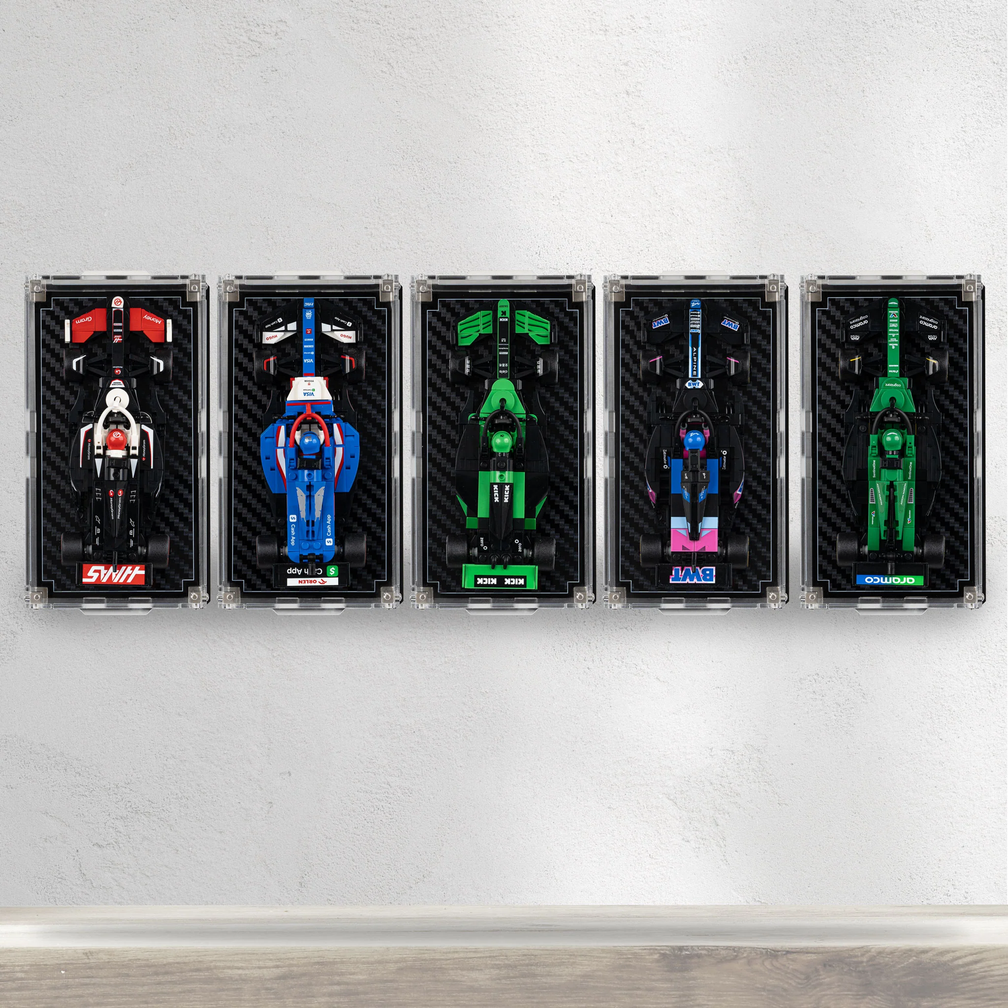 Wall Mountable Display Case for LEGO® Speed Champions: Formula 1 Range - Image 9