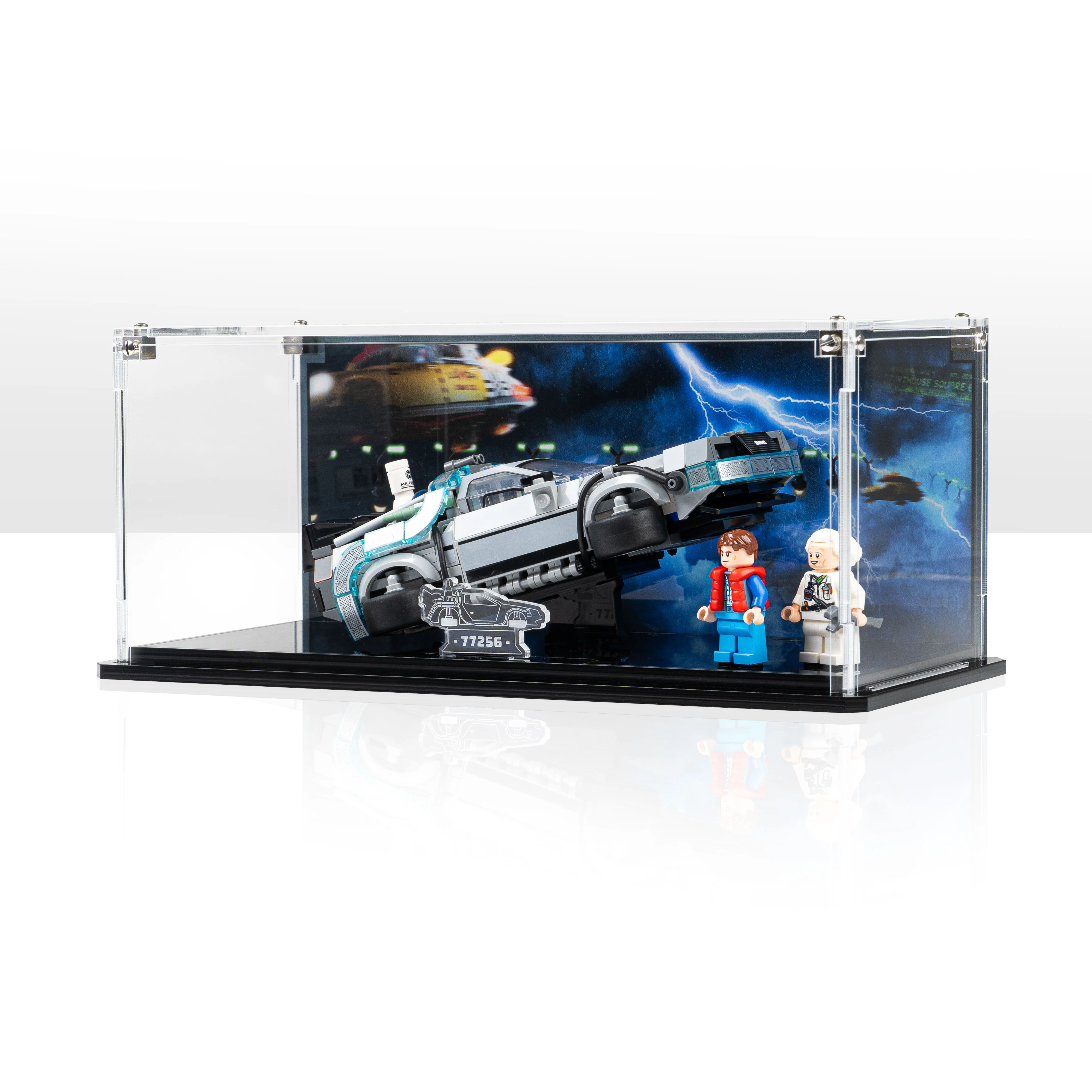 Display Case for LEGO® Speed Champions: Time Machine from Back to the Future (77256) - Image 13