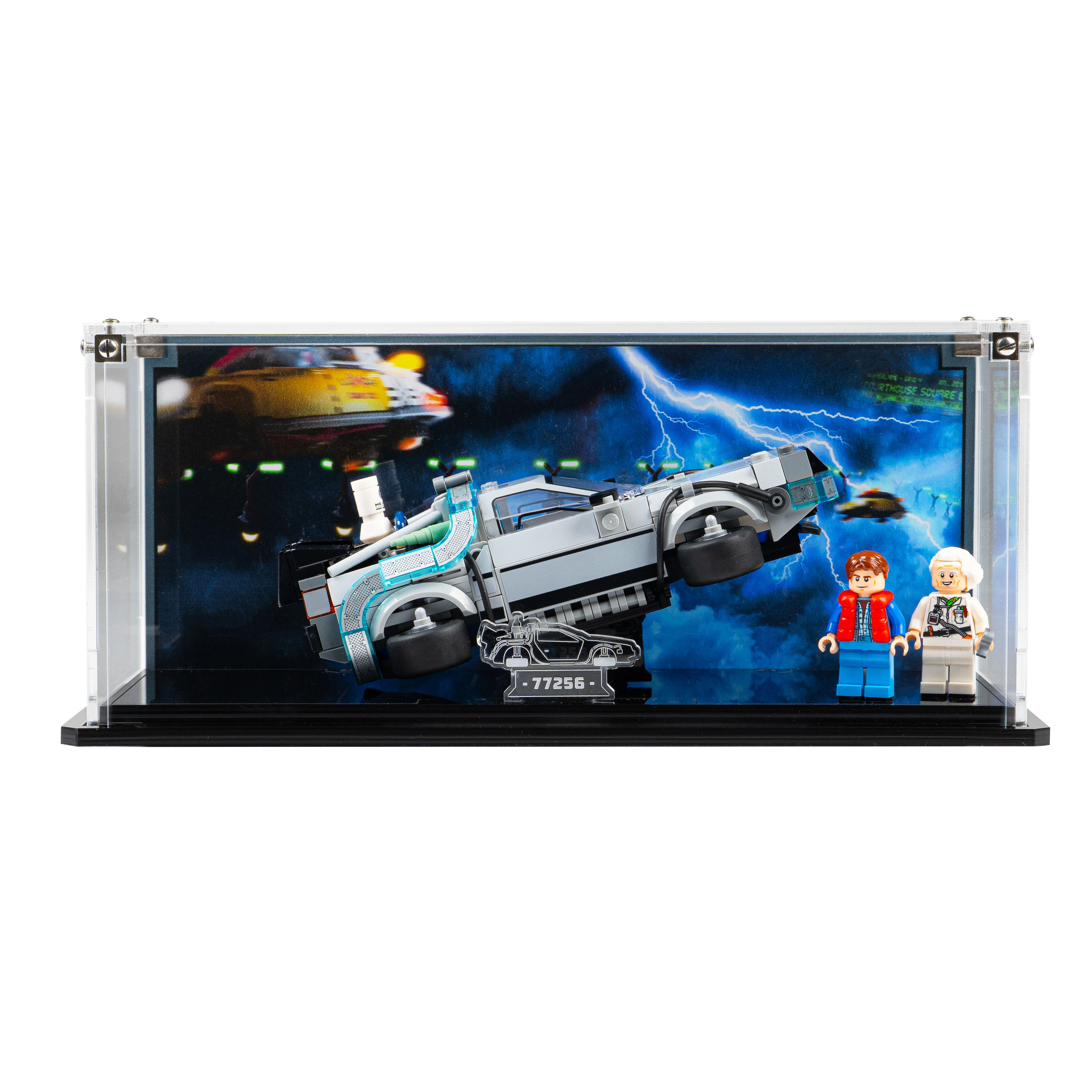 Display Case for LEGO® Speed Champions: Time Machine from Back to the Future (77256) - Image 14