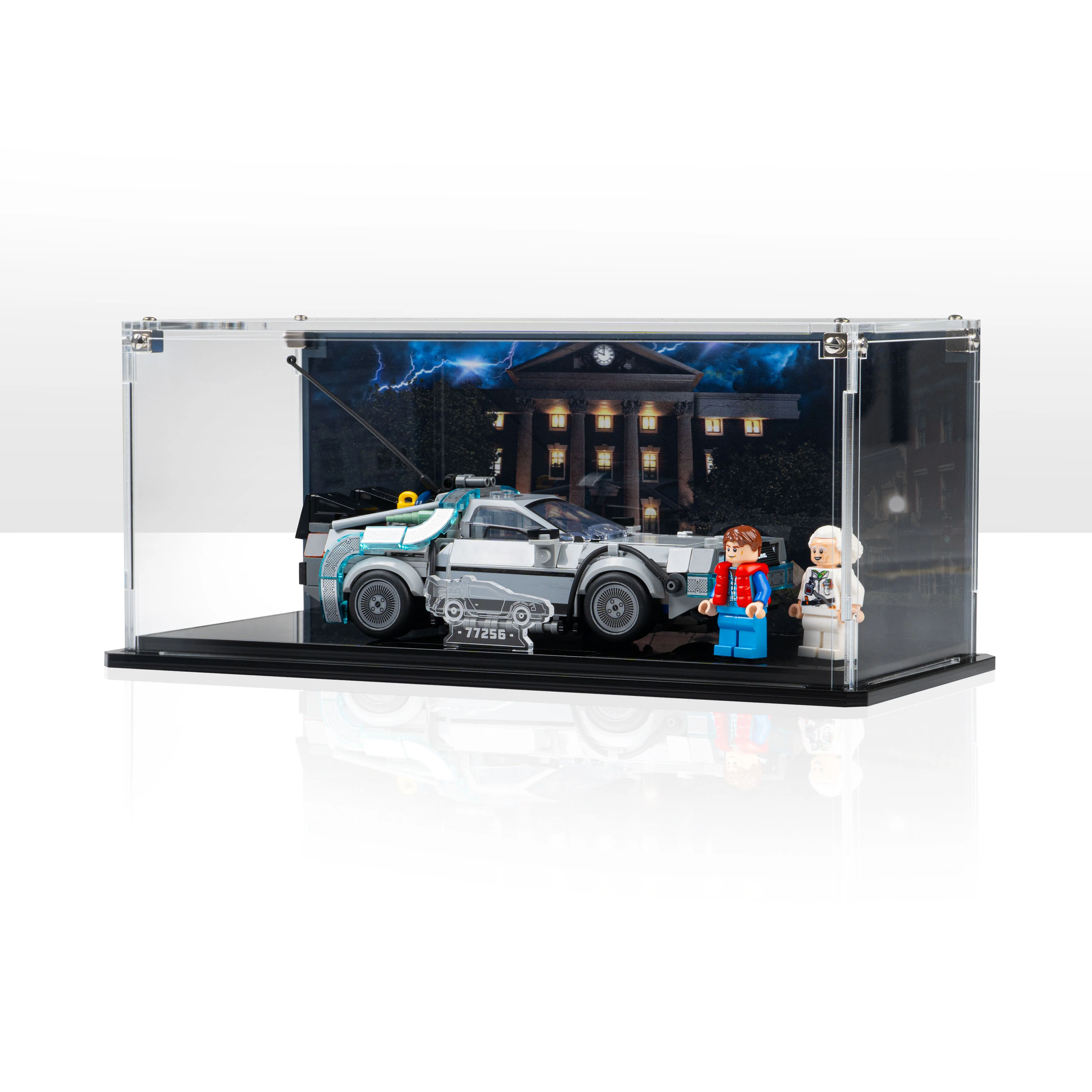 Display Case for LEGO® Speed Champions: Time Machine from Back to the Future (77256) - Image 15