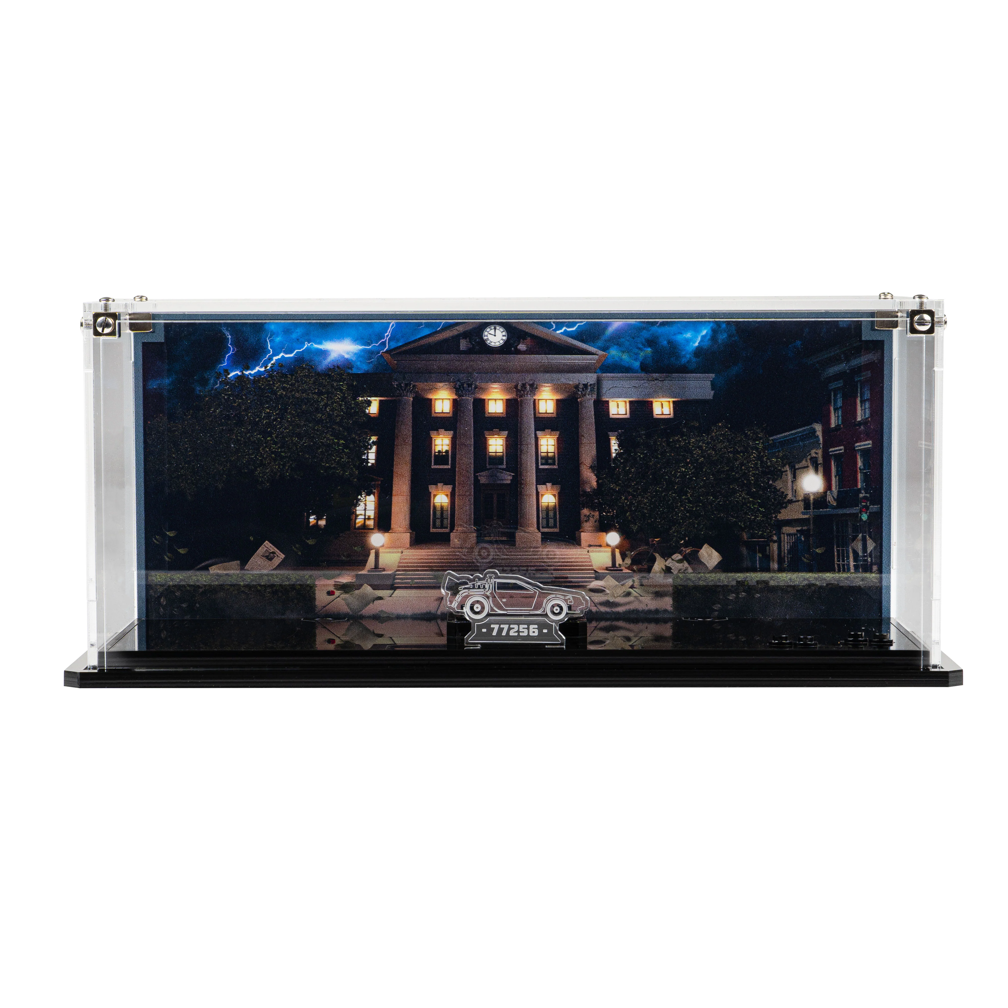 Display Case for LEGO® Speed Champions: Time Machine from Back to the Future (77256) - Image 16