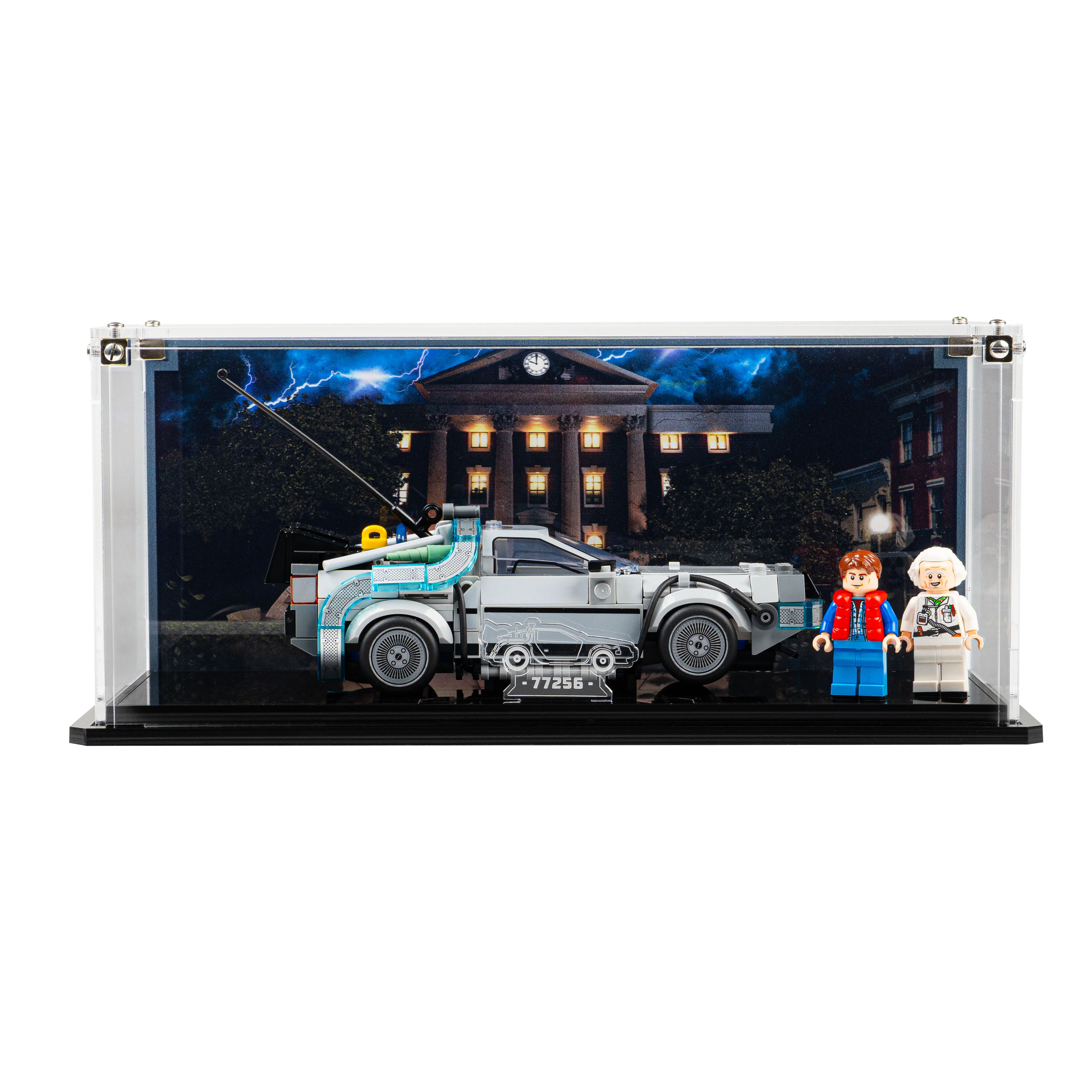 Display Case for LEGO® Speed Champions: Time Machine from Back to the Future (77256) - Image 18