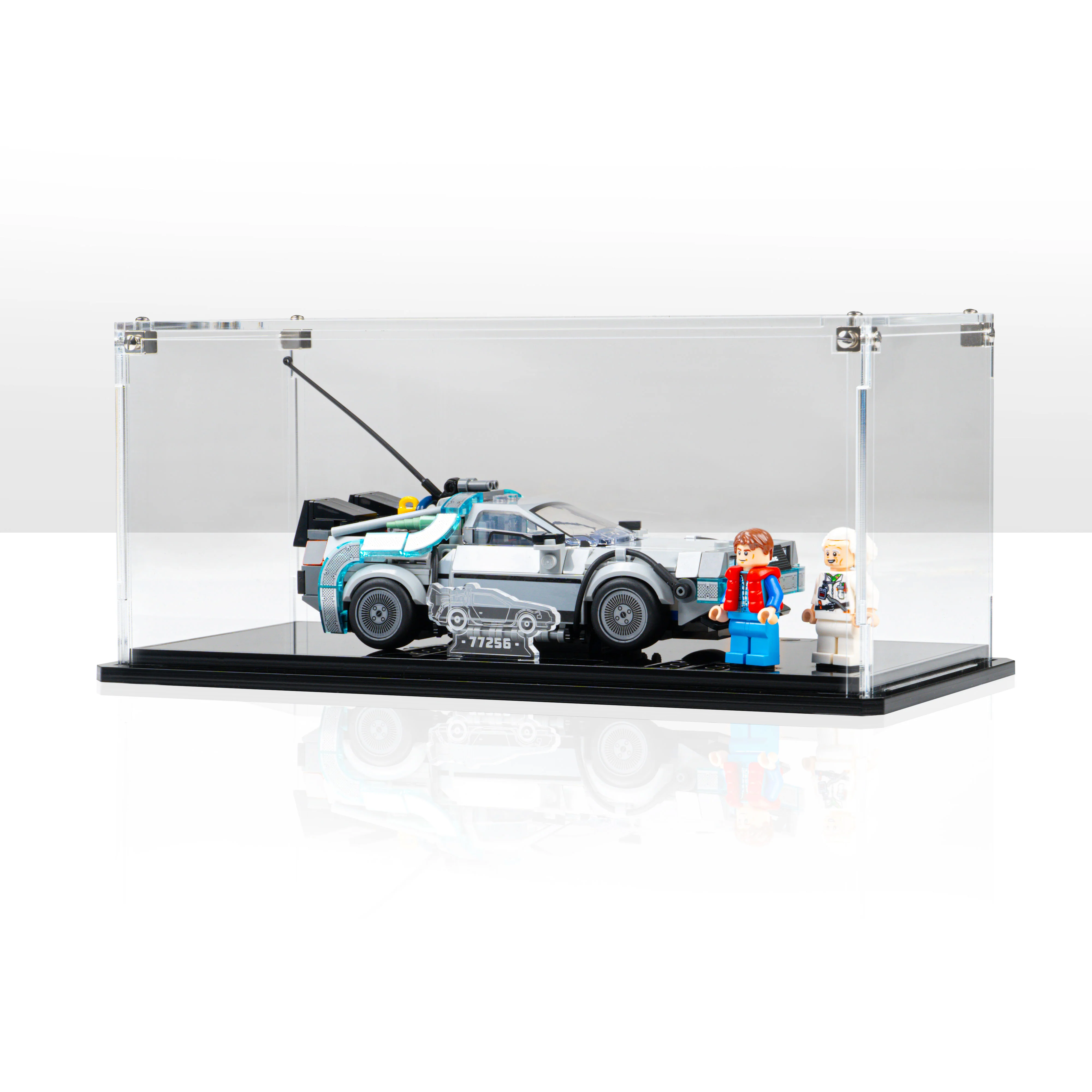 Display Case for LEGO® Speed Champions: Time Machine from Back to the Future (77256) - Image 20
