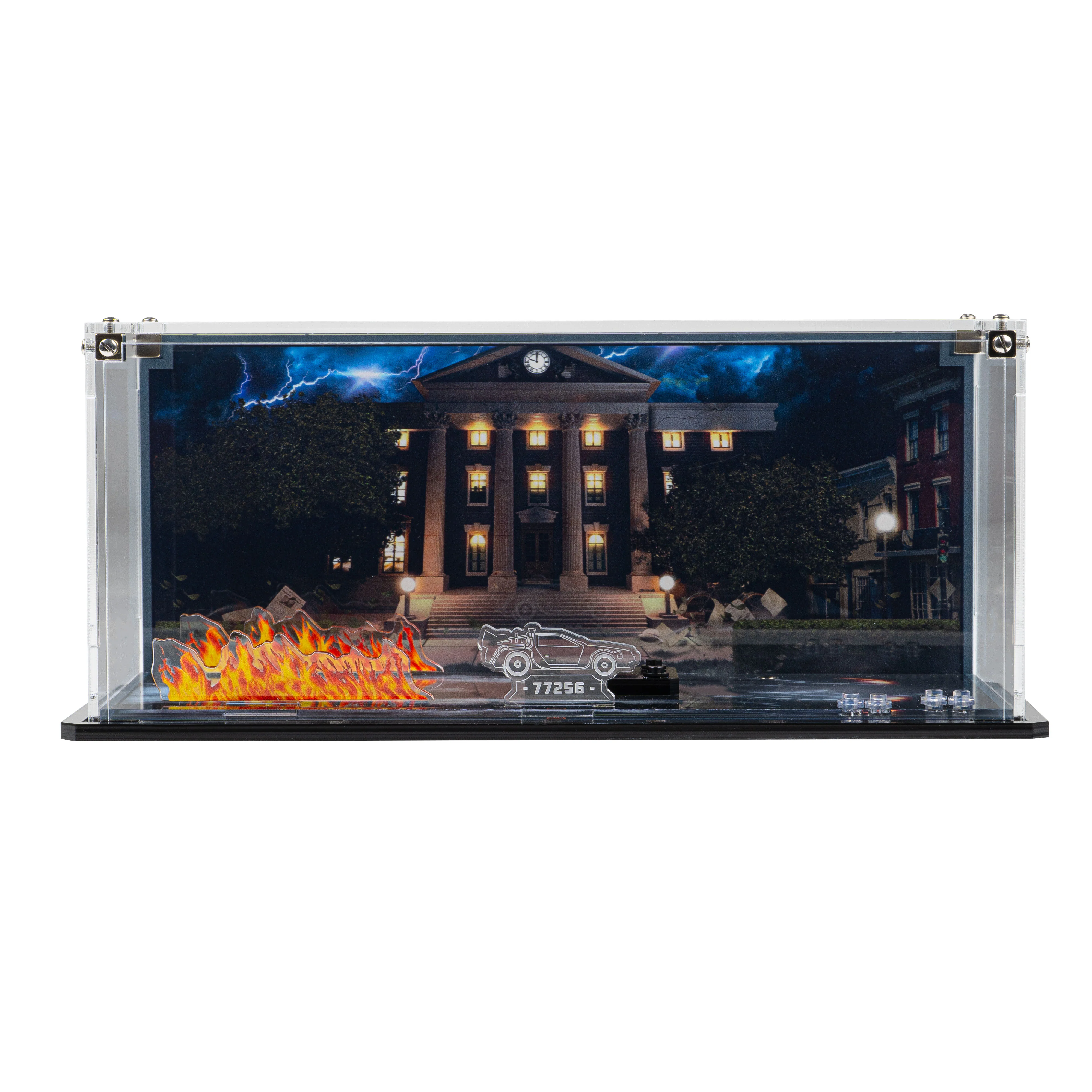 Display Case for LEGO® Speed Champions: Time Machine from Back to the Future (77256) - Image 4