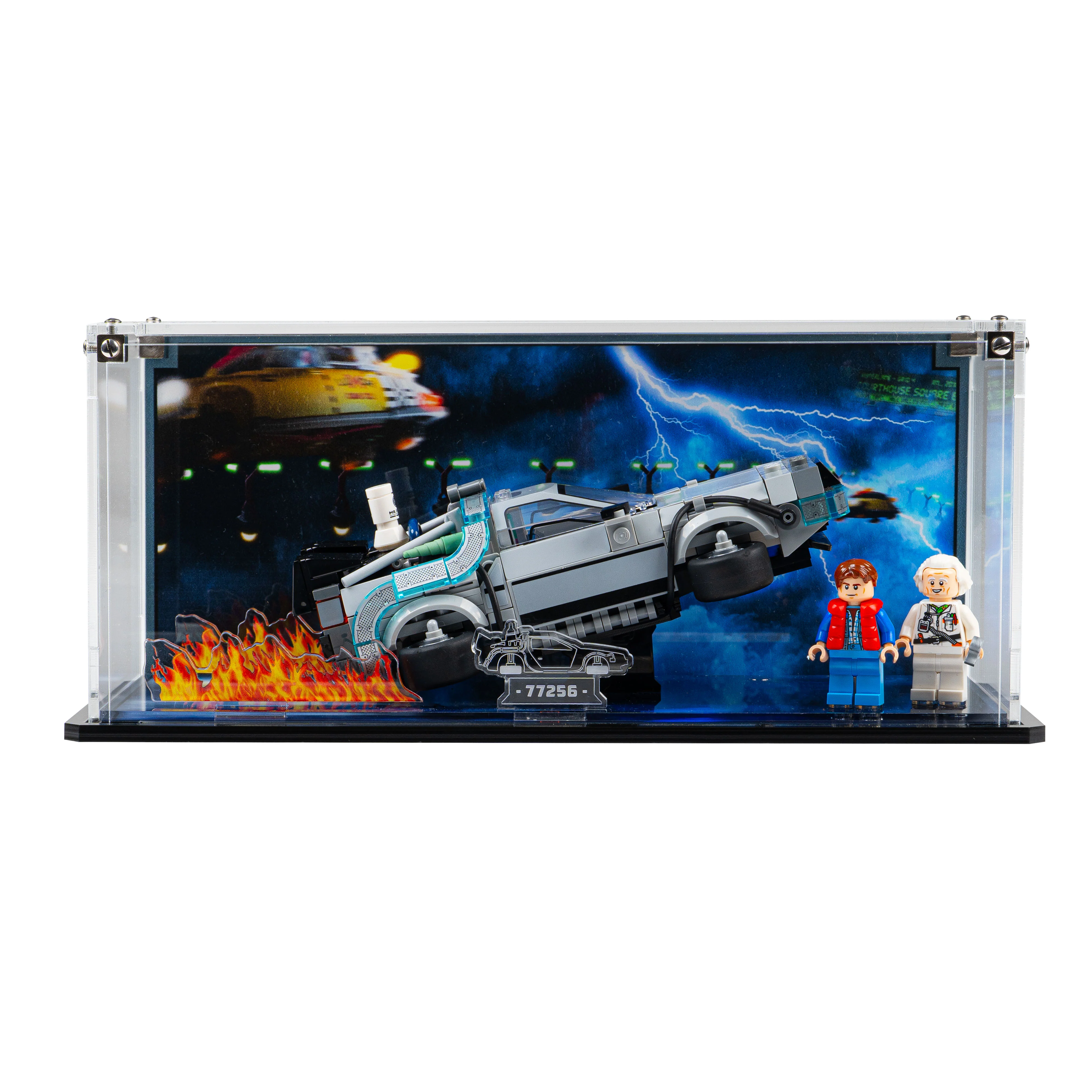 Display Case for LEGO® Speed Champions: Time Machine from Back to the Future (77256) - Image 6