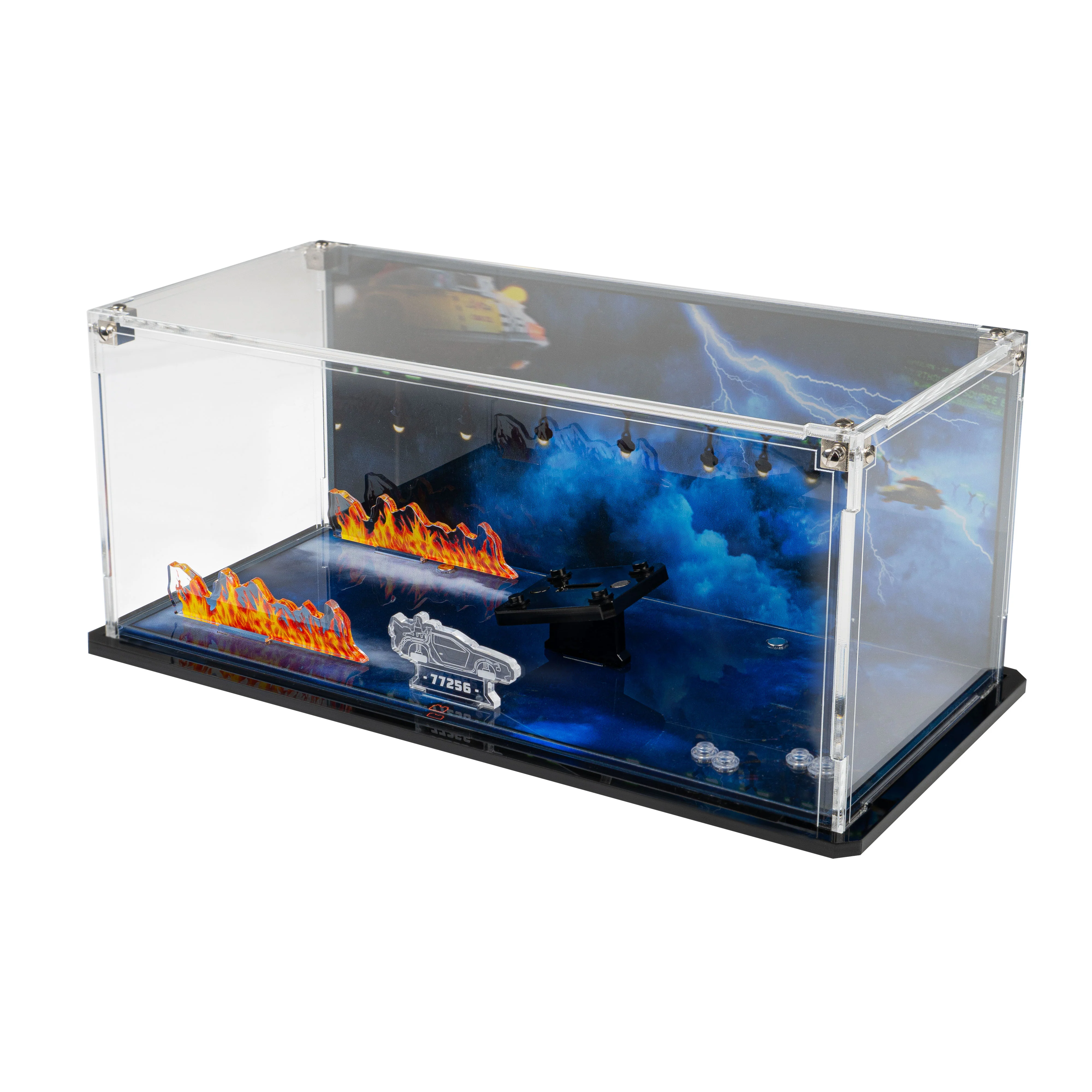 Display Case for LEGO® Speed Champions: Time Machine from Back to the Future (77256) - Image 7