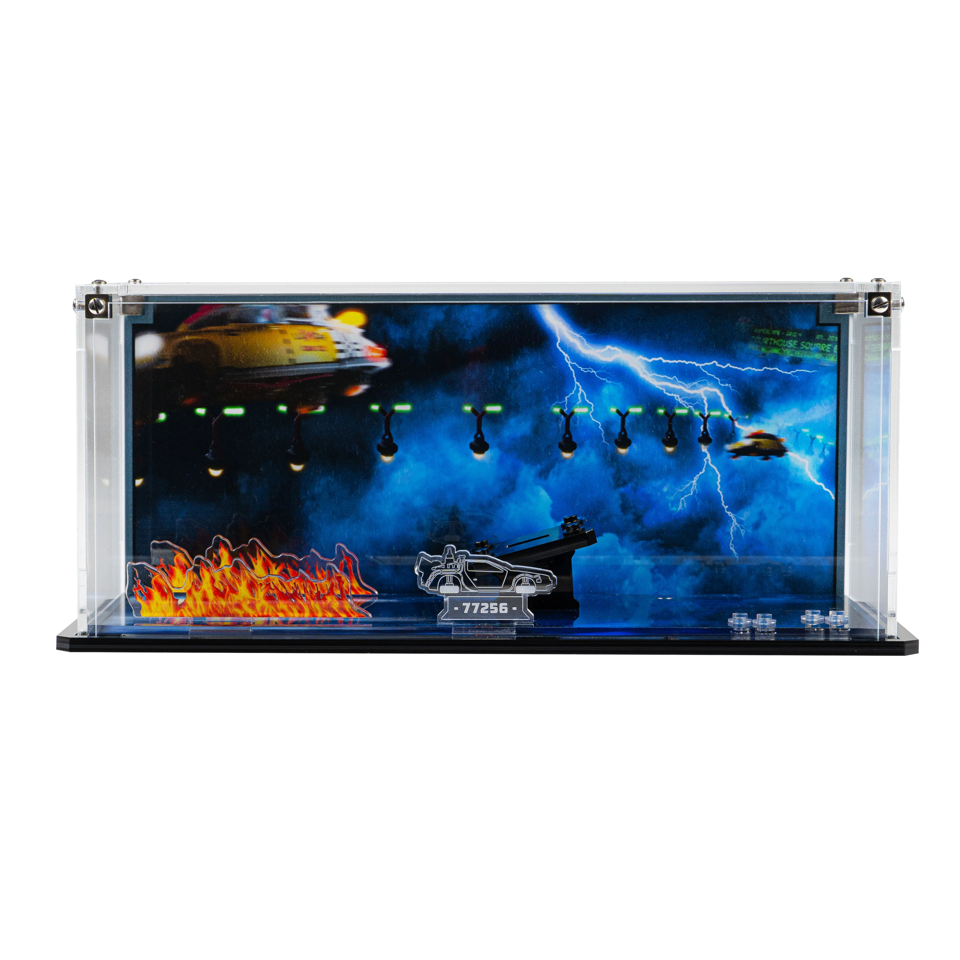 Display Case for LEGO® Speed Champions: Time Machine from Back to the Future (77256) - Image 8