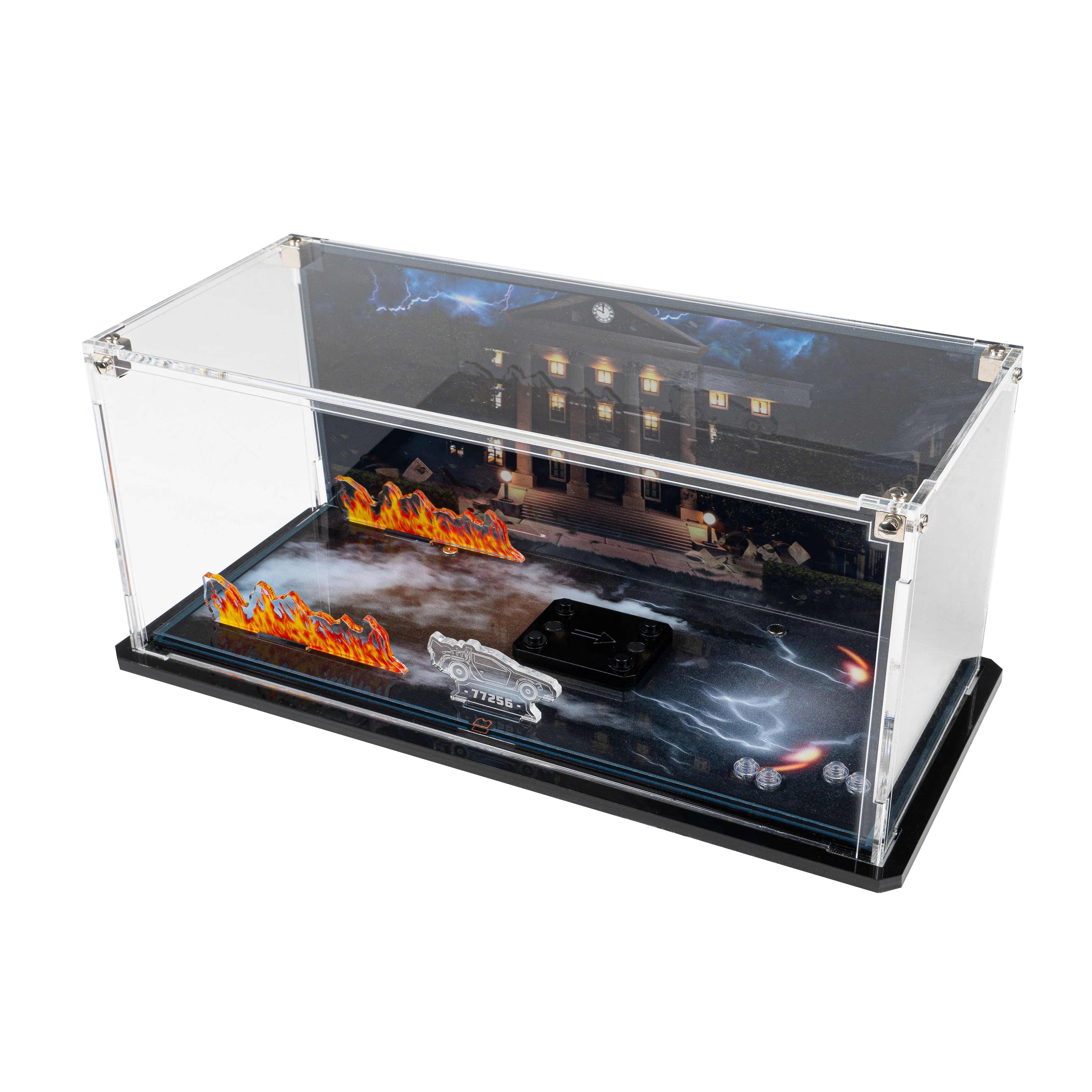 Display Case for LEGO® Speed Champions: Time Machine from Back to the Future (77256) - Image 9