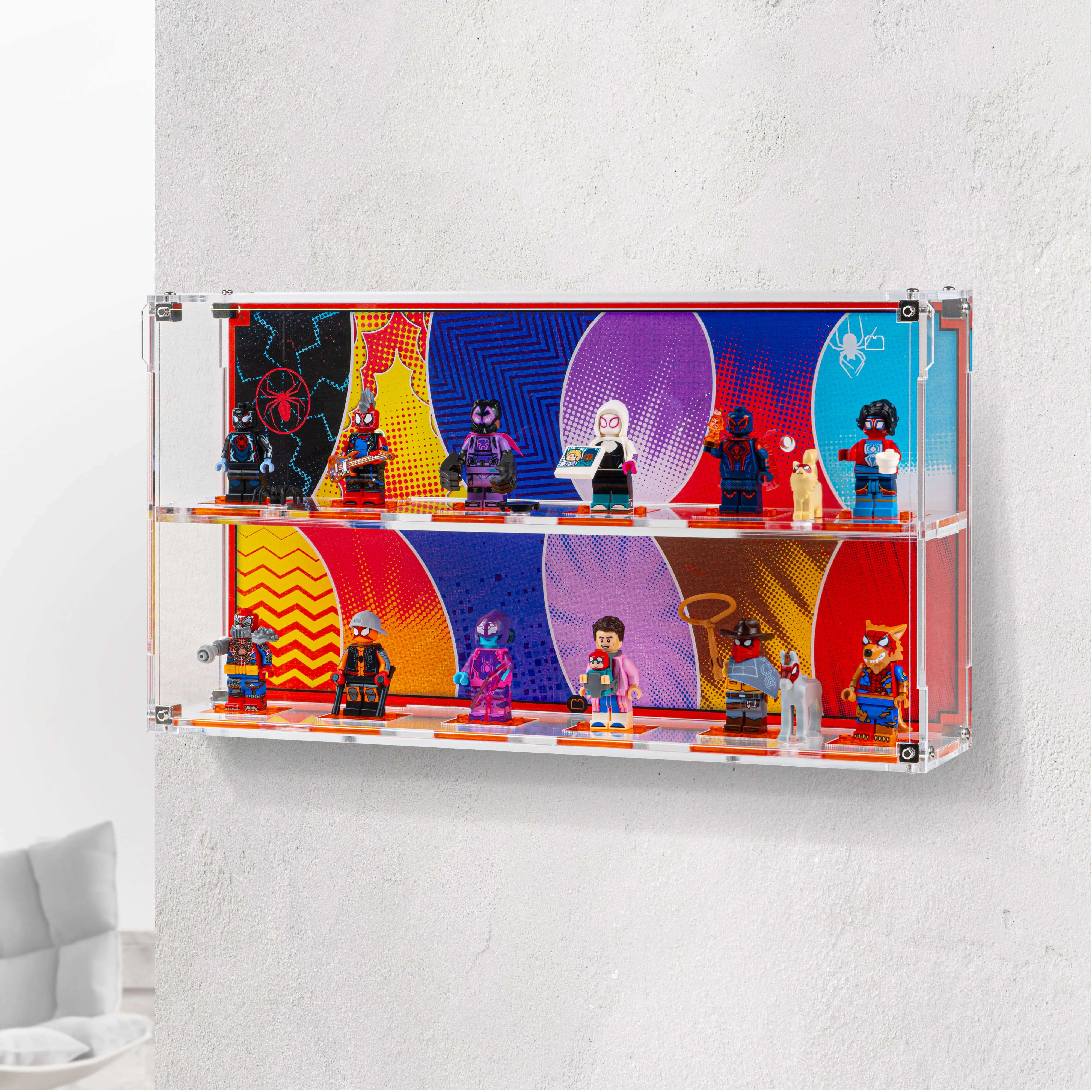 Display Case for LEGO® Spider-Man: Across the Spider-Verse Minifigures (71050) - Image 4
