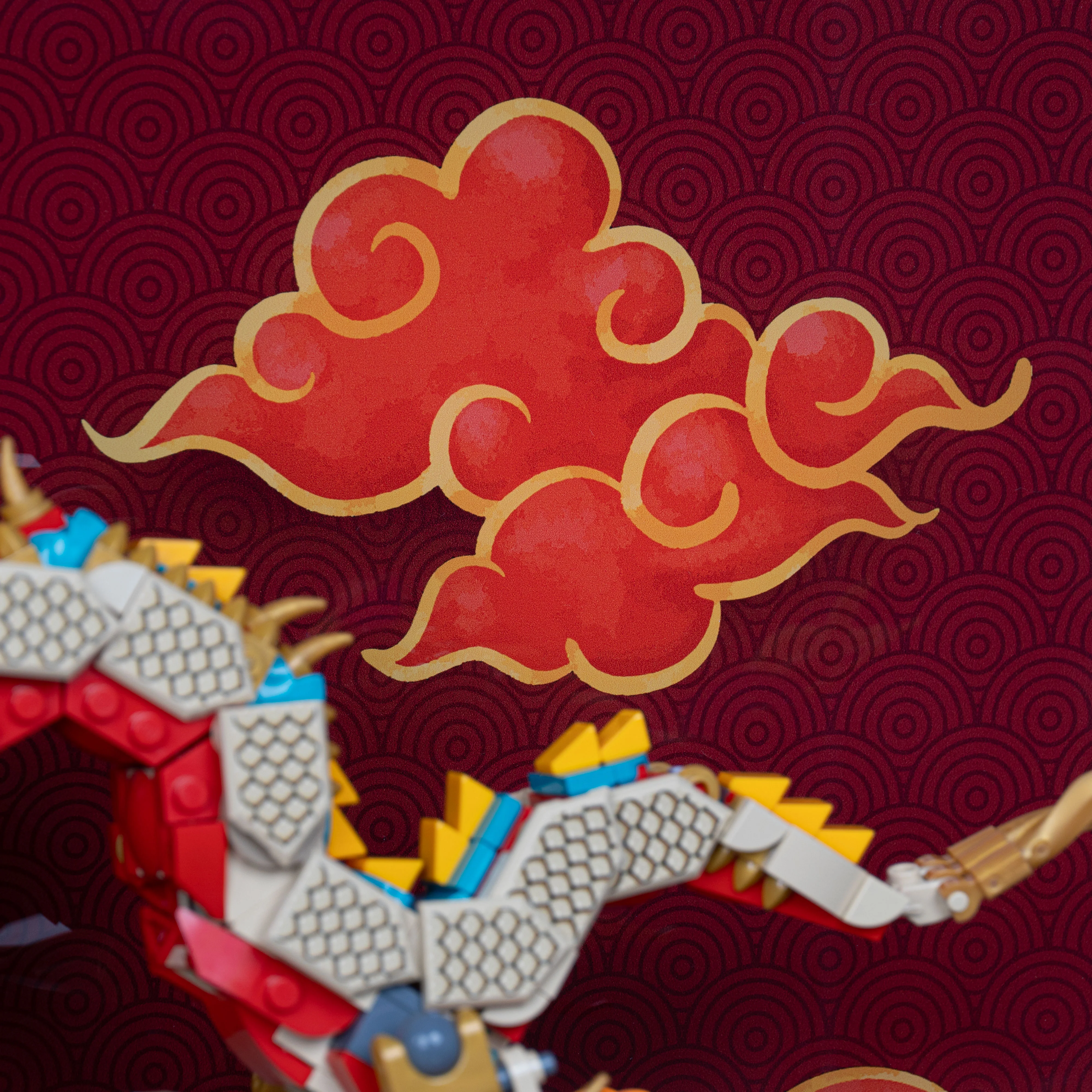 Display Case for LEGO® Spring Festival Auspicious Dragon (80112) - Image 4