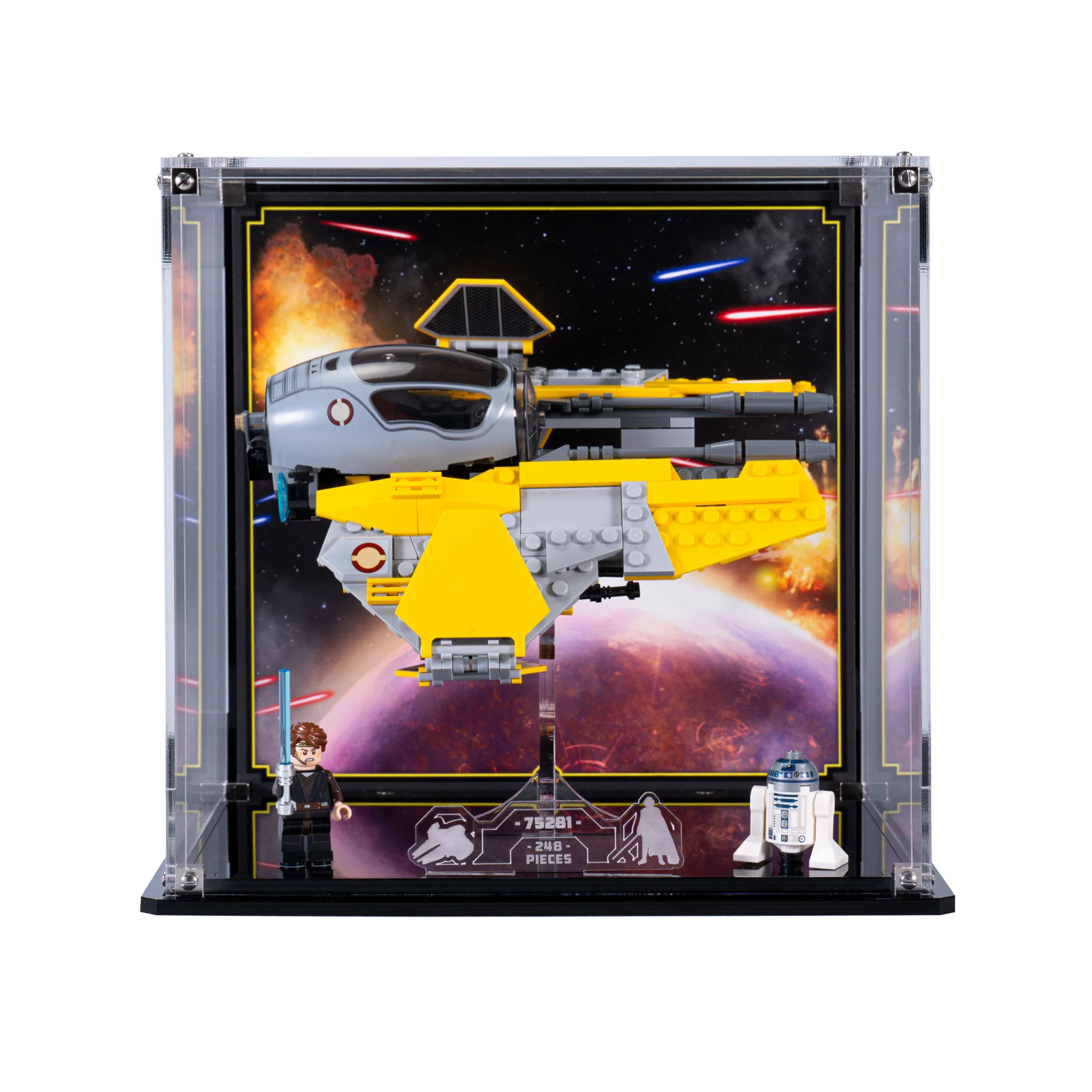 Display Case for LEGO® Star Wars: Anakin's Jedi Interceptor (75281) - Image 2