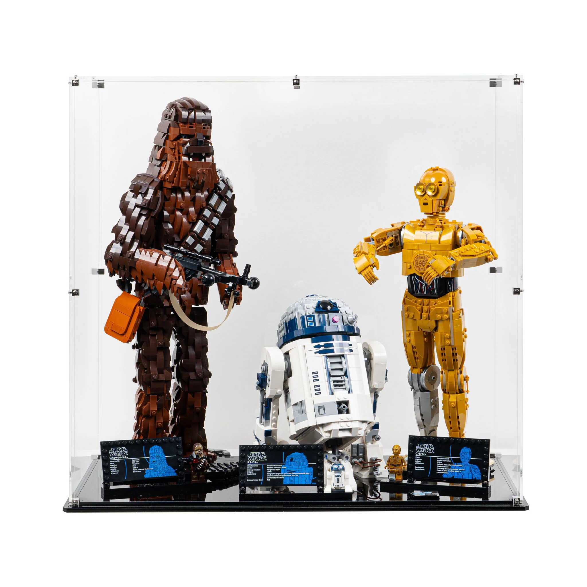 Display Case for LEGO® Star Wars™ Chewbacca, C-3PO and R2-D2 (75371, 75398, 75379) - Image 5