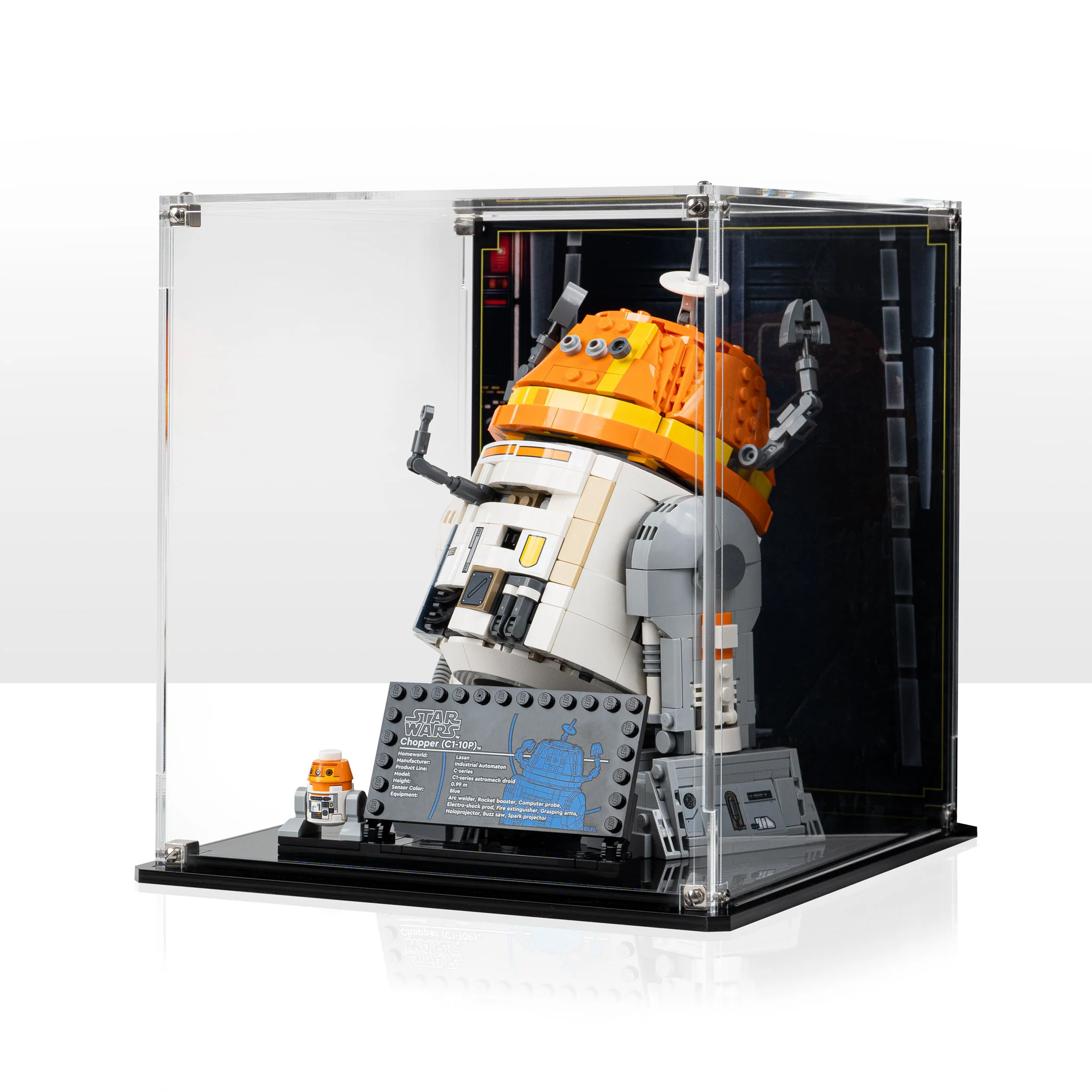 Display Case for LEGO® Star Wars: Chopper (C1-10P) Astromech Droid (75416)