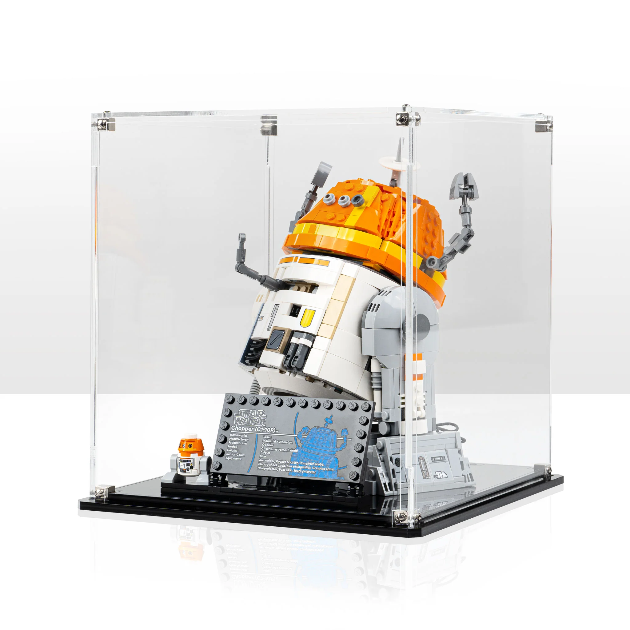 Display Case for LEGO® Star Wars: Chopper (C1-10P) Astromech Droid (75416) - Image 4