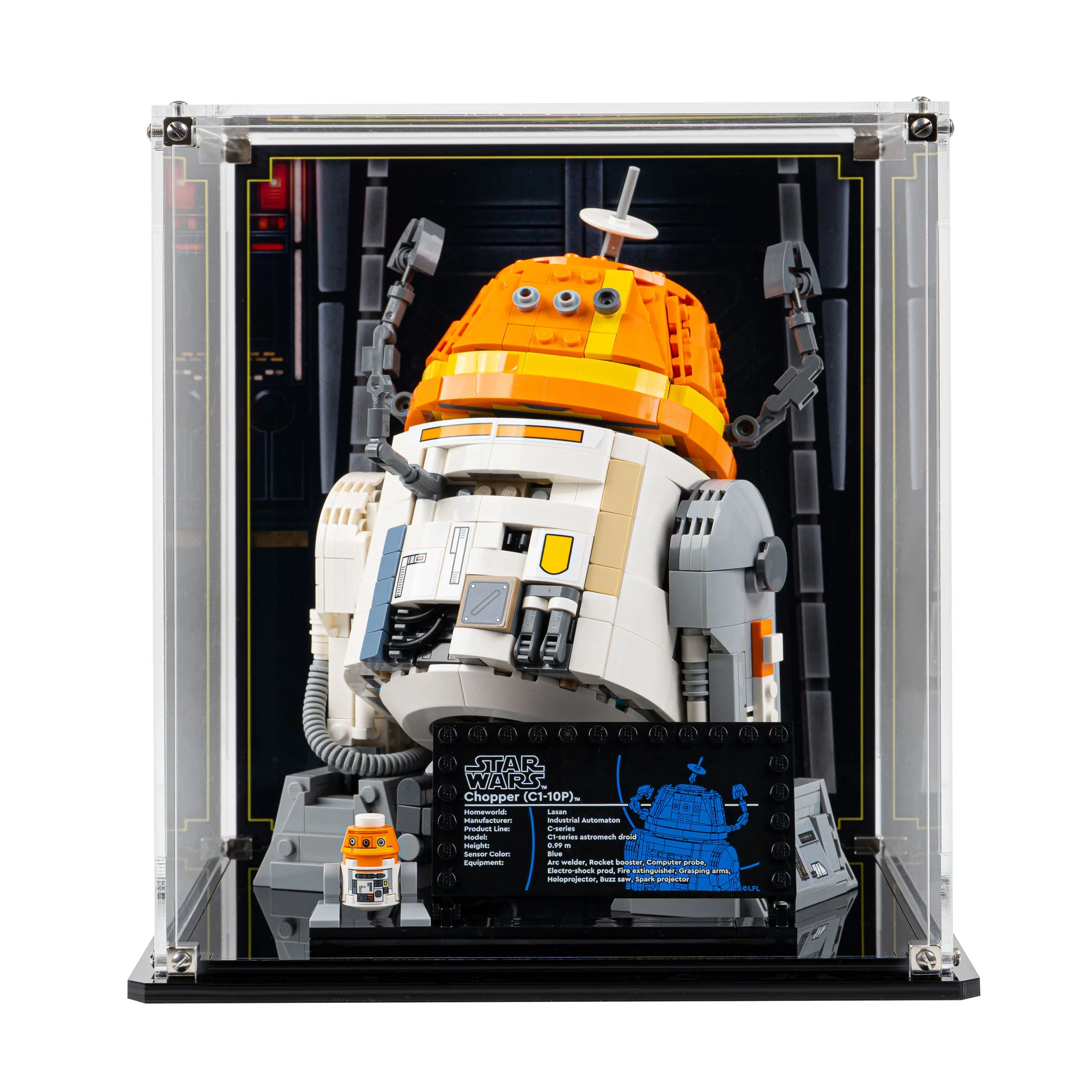 Display Case for LEGO® Star Wars: Chopper (C1-10P) Astromech Droid (75416) - Image 5