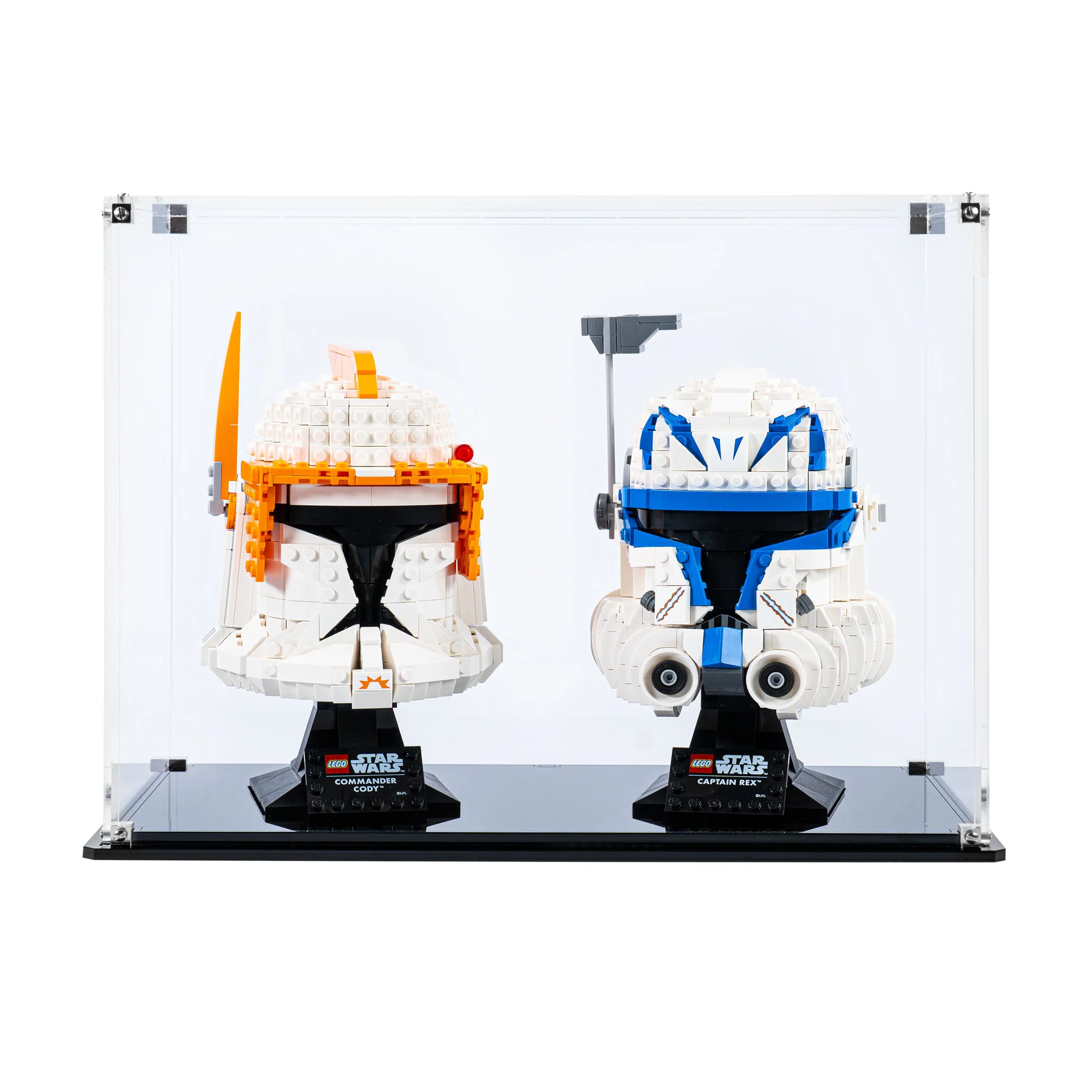 Display Case for LEGO® Star Wars Commander Cody and Captain Rex Helmets (75349 & 75350) - Image 5