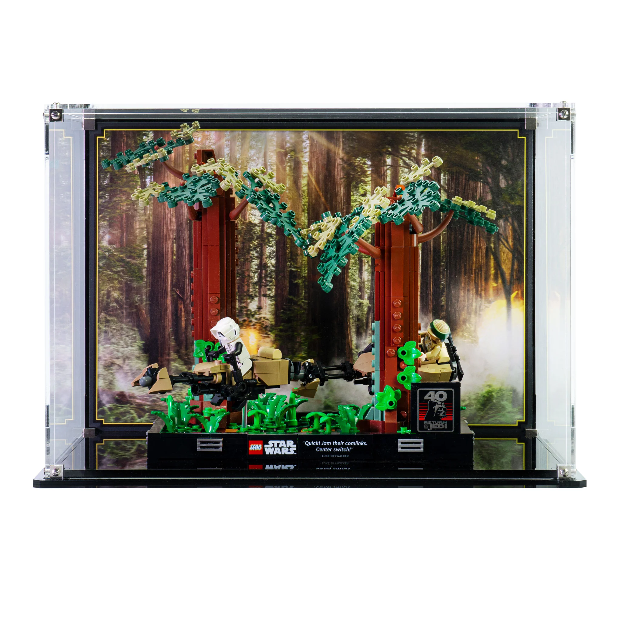 Display Case for LEGO® Star Wars: Endor™ Speeder Chase Diorama (75353) - Image 2