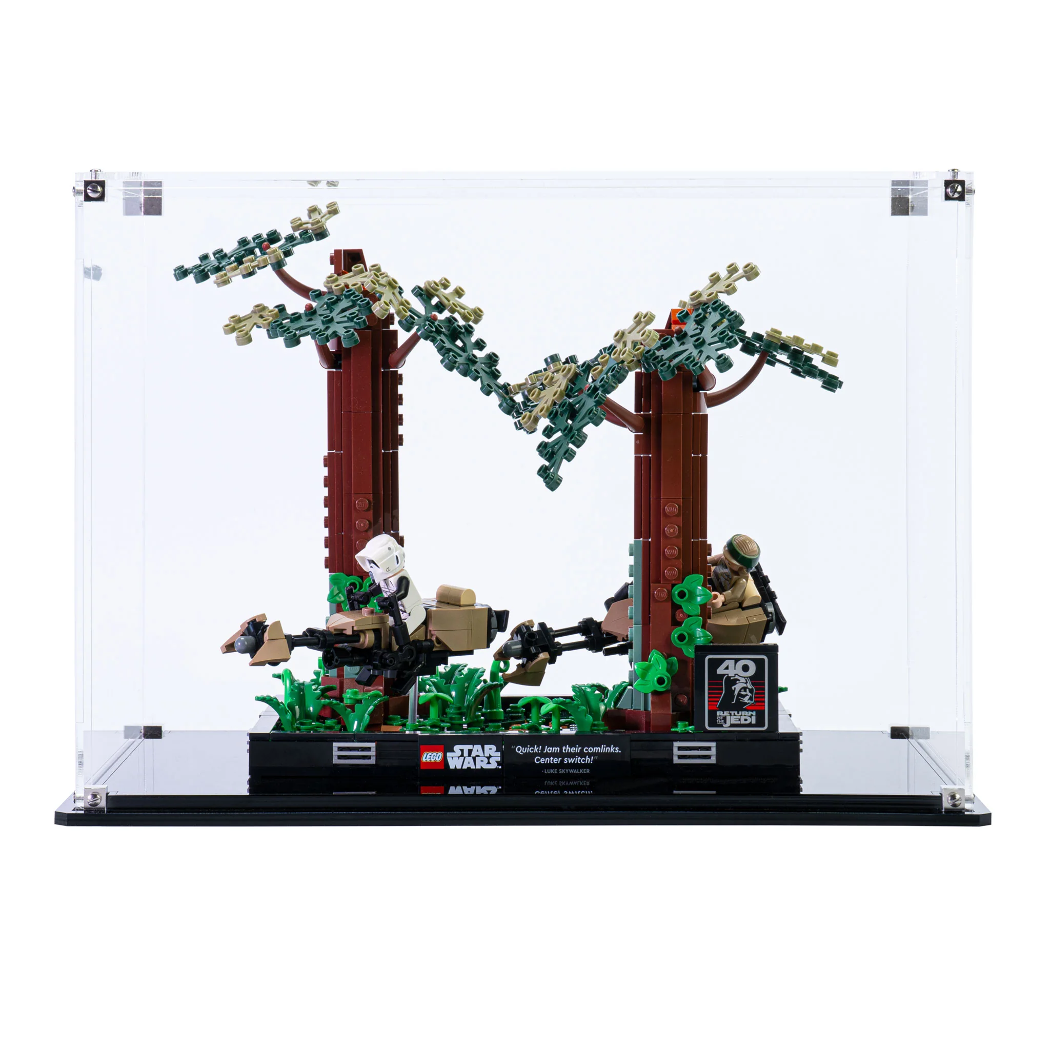 Display Case for LEGO® Star Wars: Endor™ Speeder Chase Diorama (75353) - Image 4