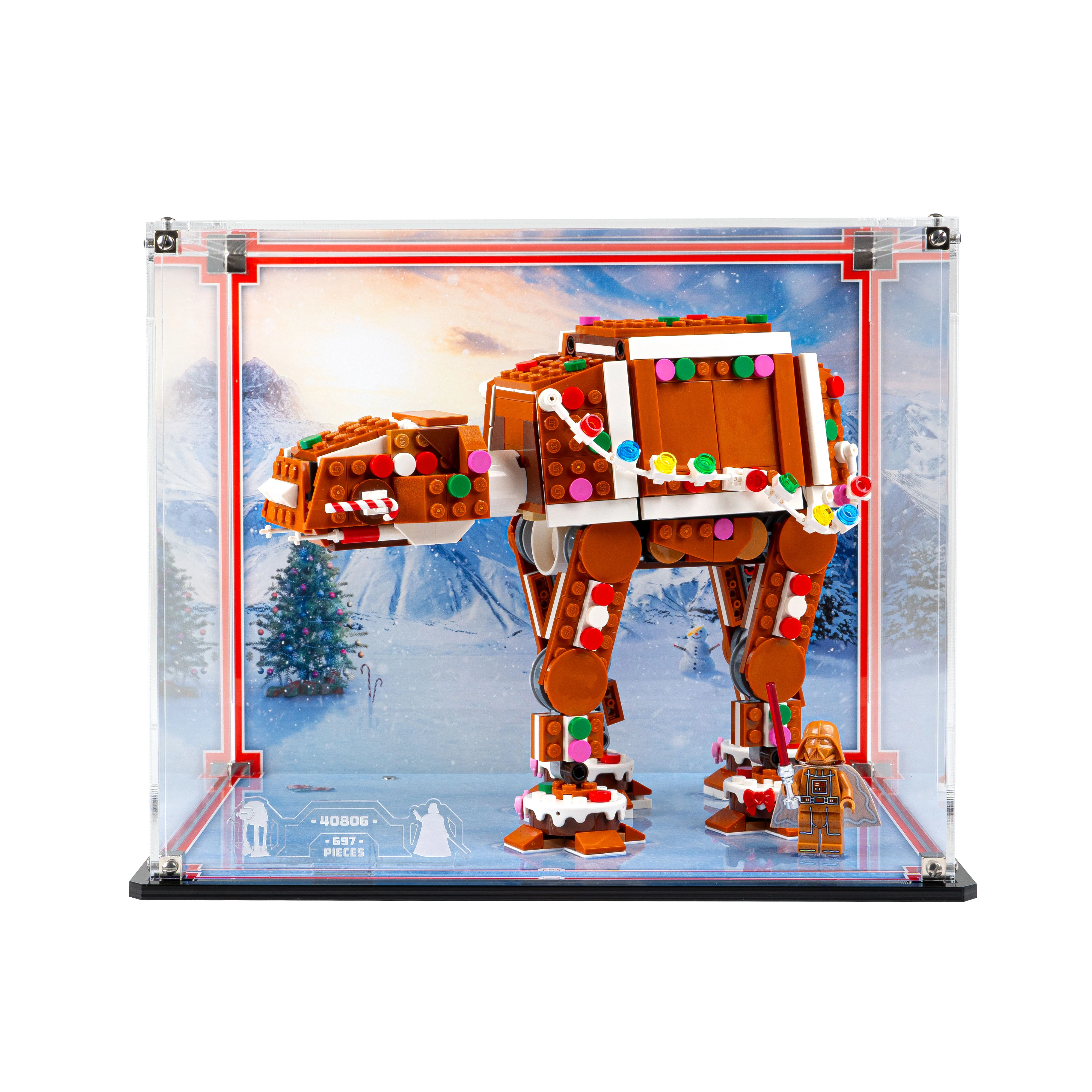 Display Case for LEGO® Star Wars: Gingerbread AT-AT™ Walker (40806) - Image 12