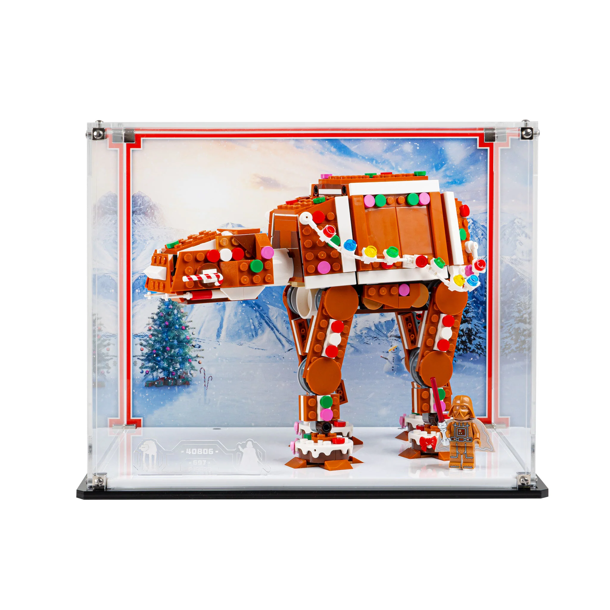 Display Case for LEGO® Star Wars: Gingerbread AT-AT™ Walker (40806) - Image 8