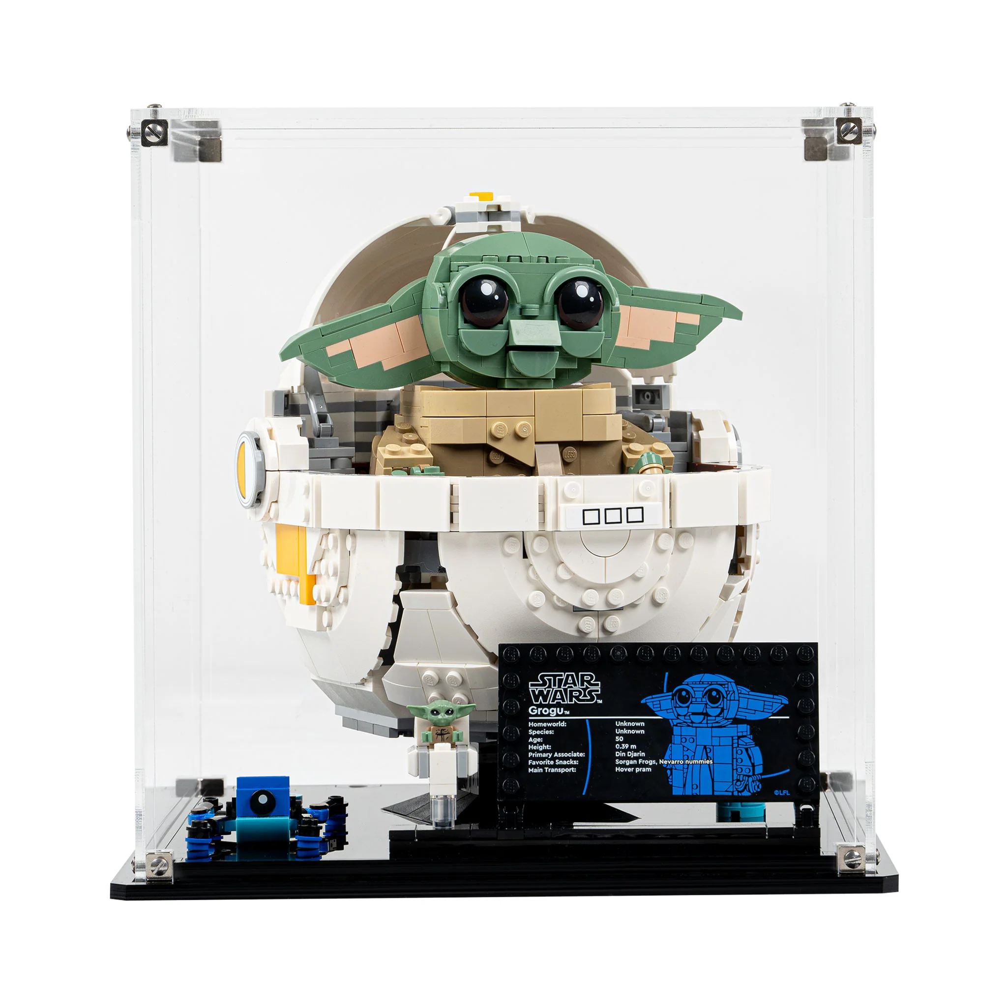 Display Case for LEGO® Star Wars: Grogu with Hover Pram (75403) - Image 11