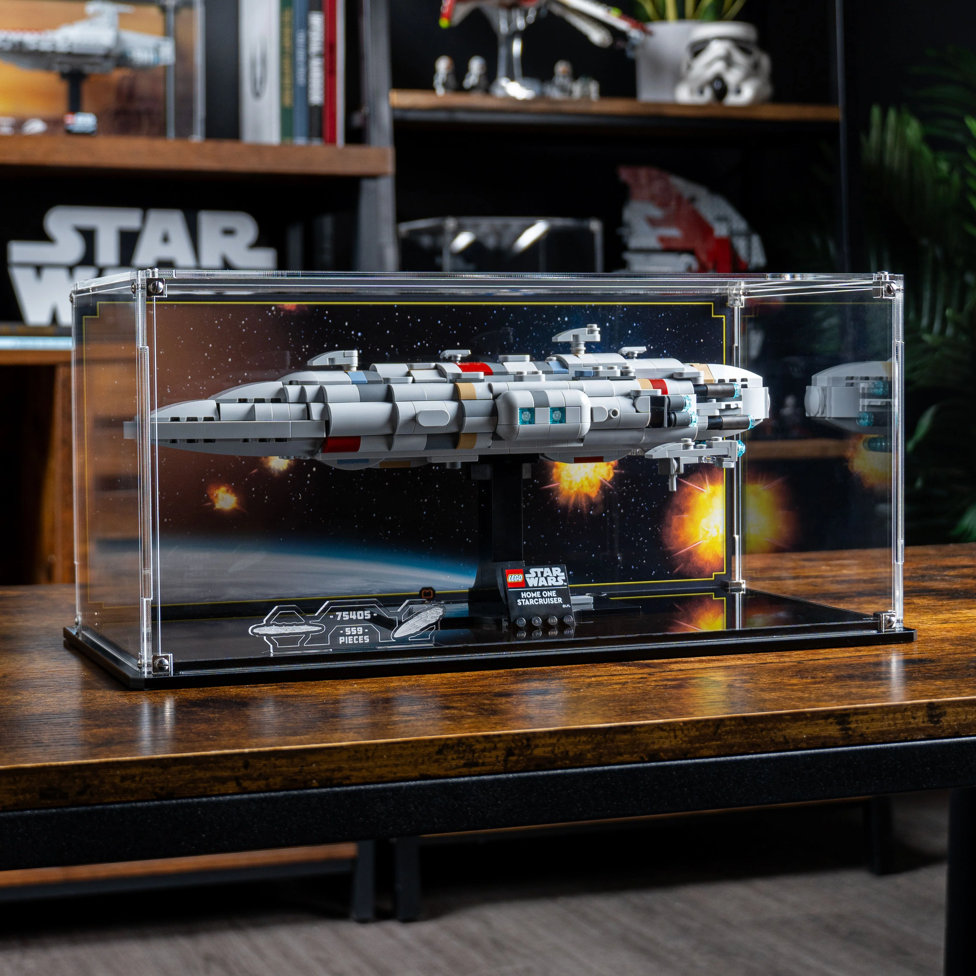 Display Case for LEGO® Star Wars: Home One Starcruiser (75405) - Image 10