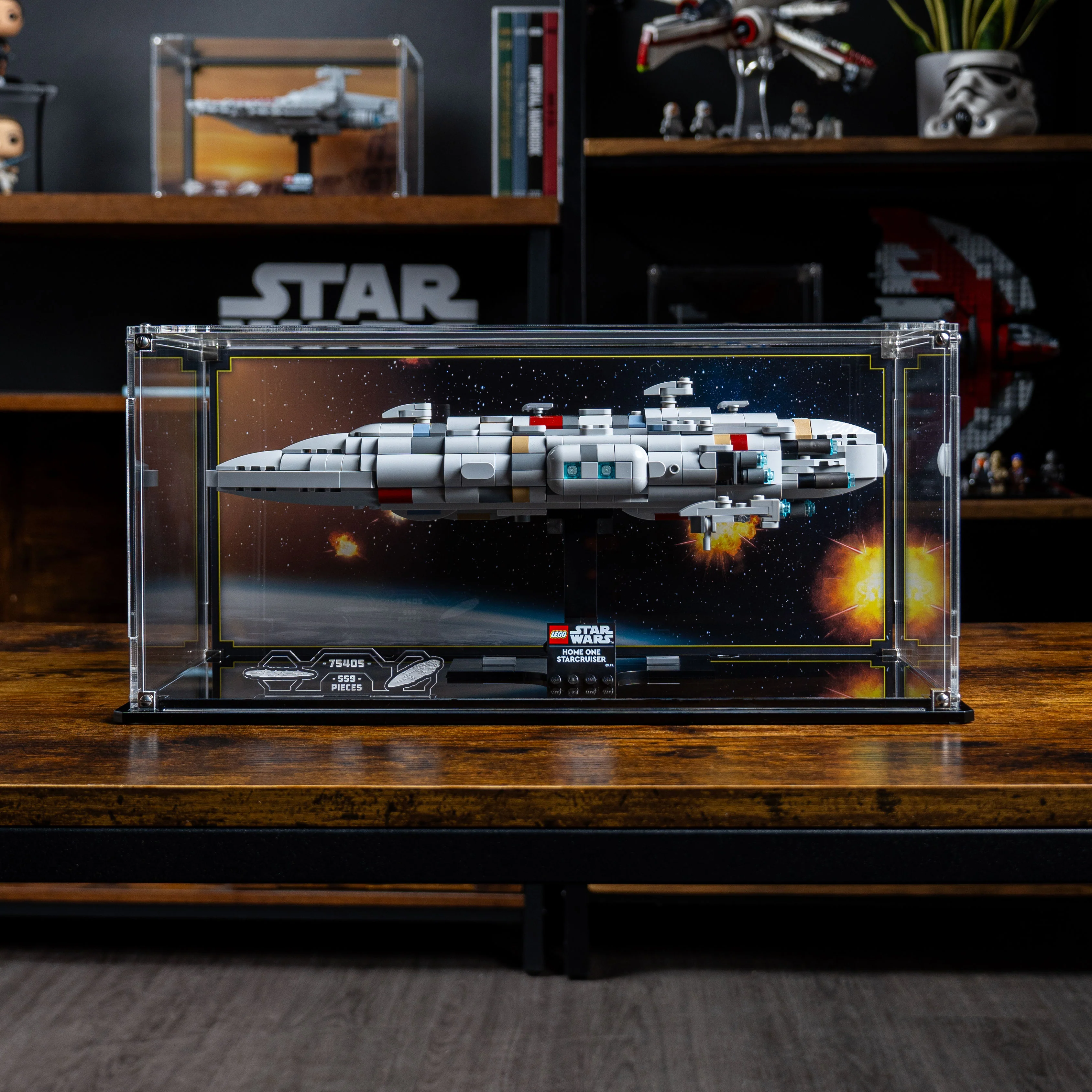 Display Case for LEGO® Star Wars: Home One Starcruiser (75405) - Image 11
