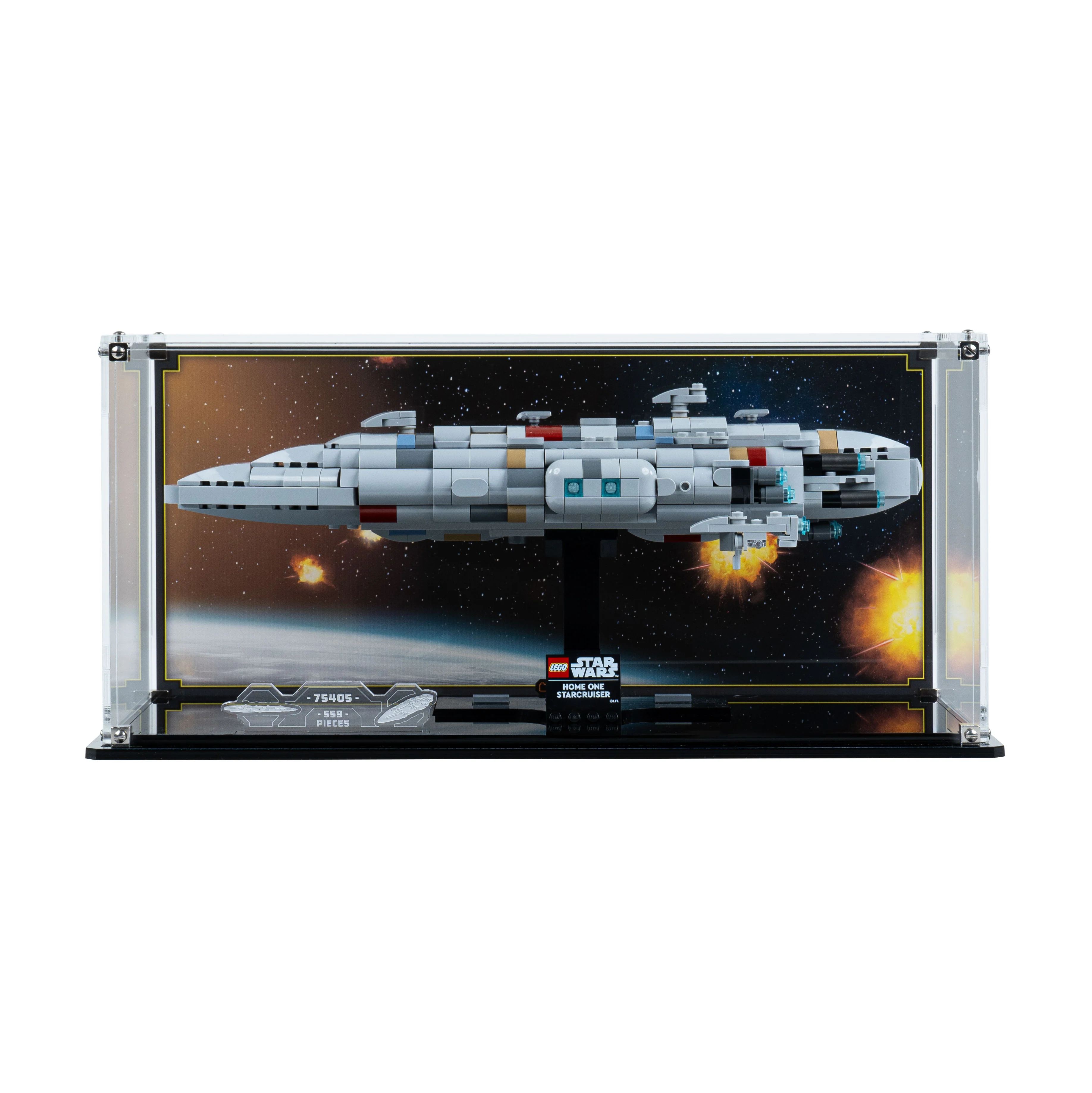 Display Case for LEGO® Star Wars: Home One Starcruiser (75405) - Image 3