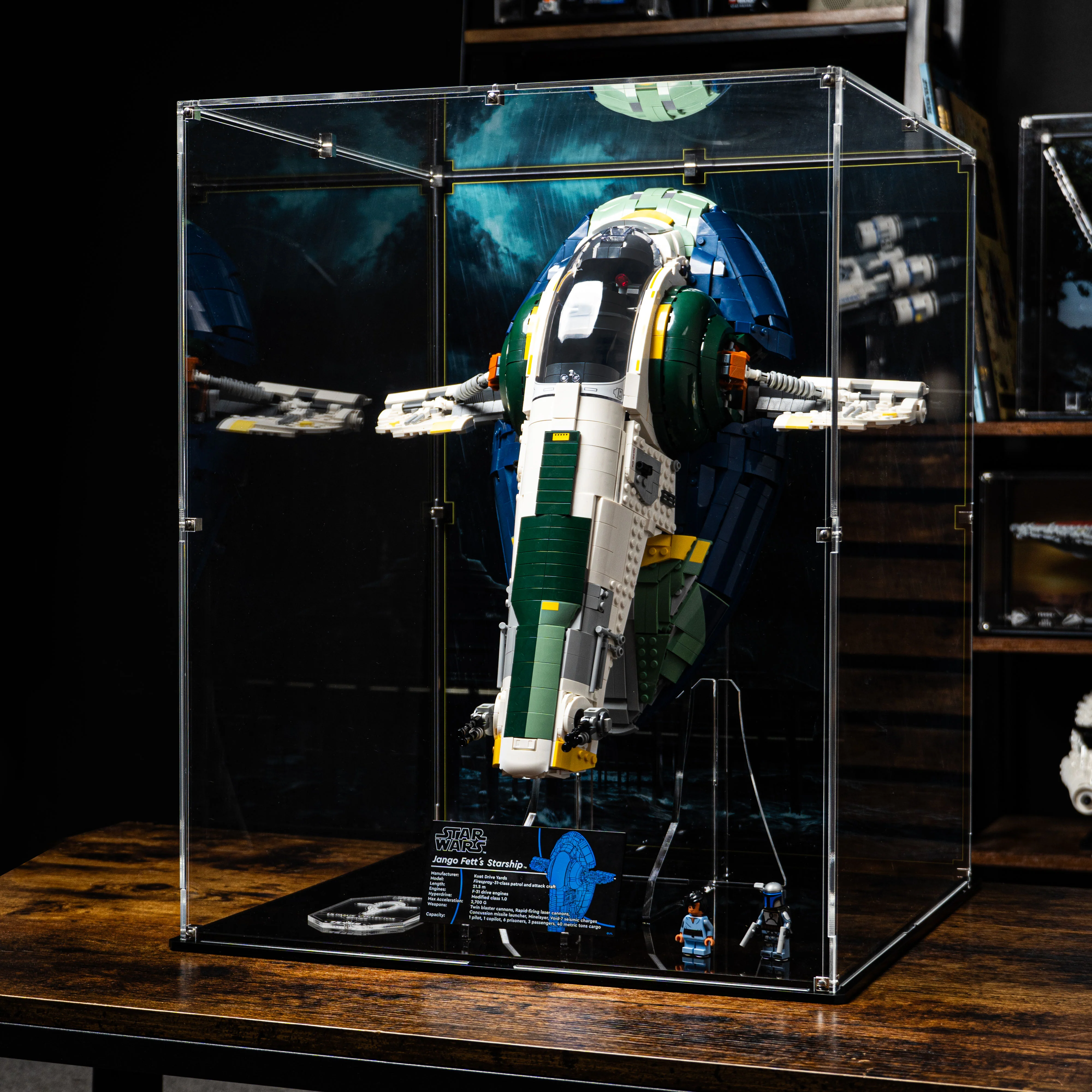 Display Case for LEGO® Star Wars: Jango Fett's Firespray-Class Starship (75409) - Image 11