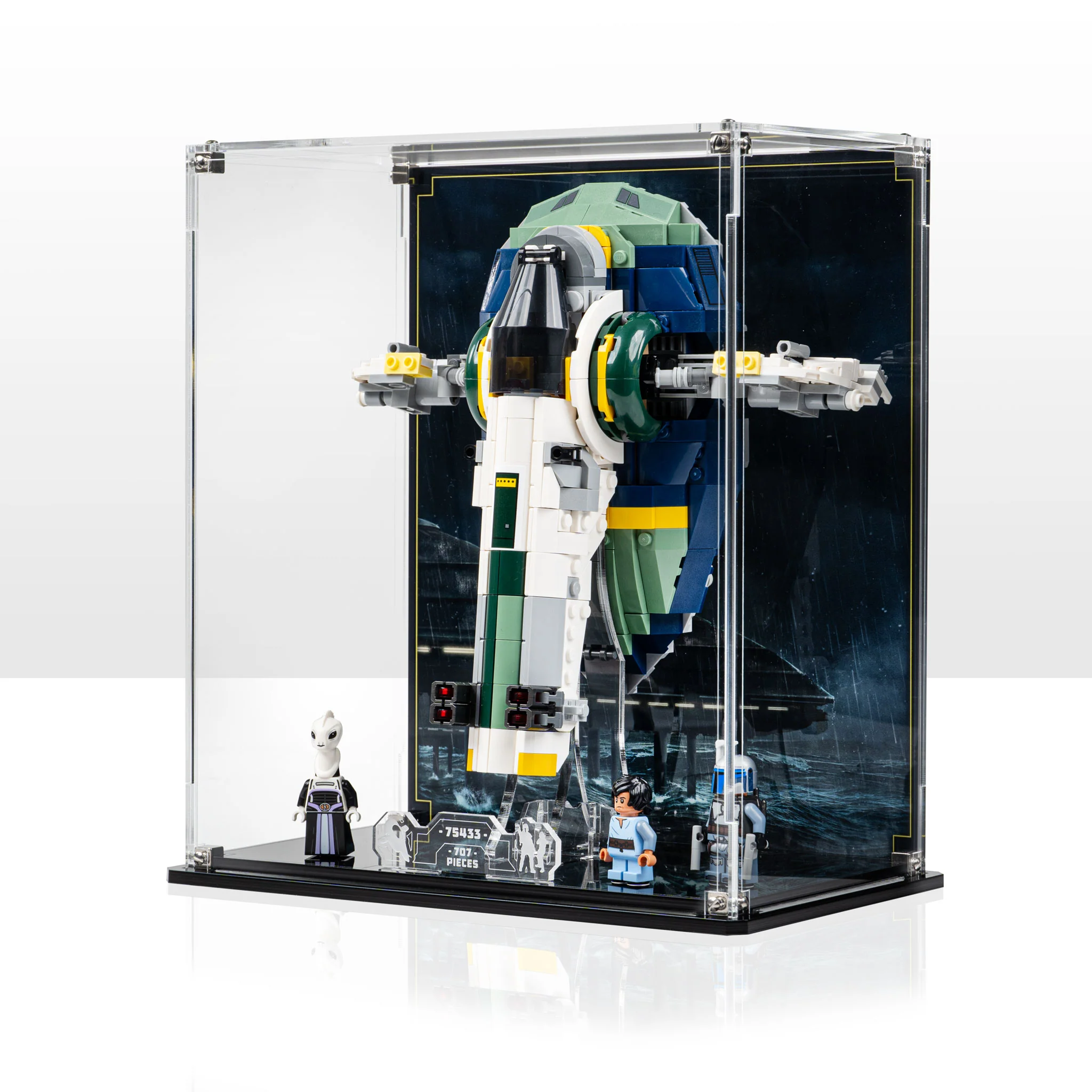 Display Case for LEGO® Star Wars: Jango Fett's Starship (75433) - Image 10