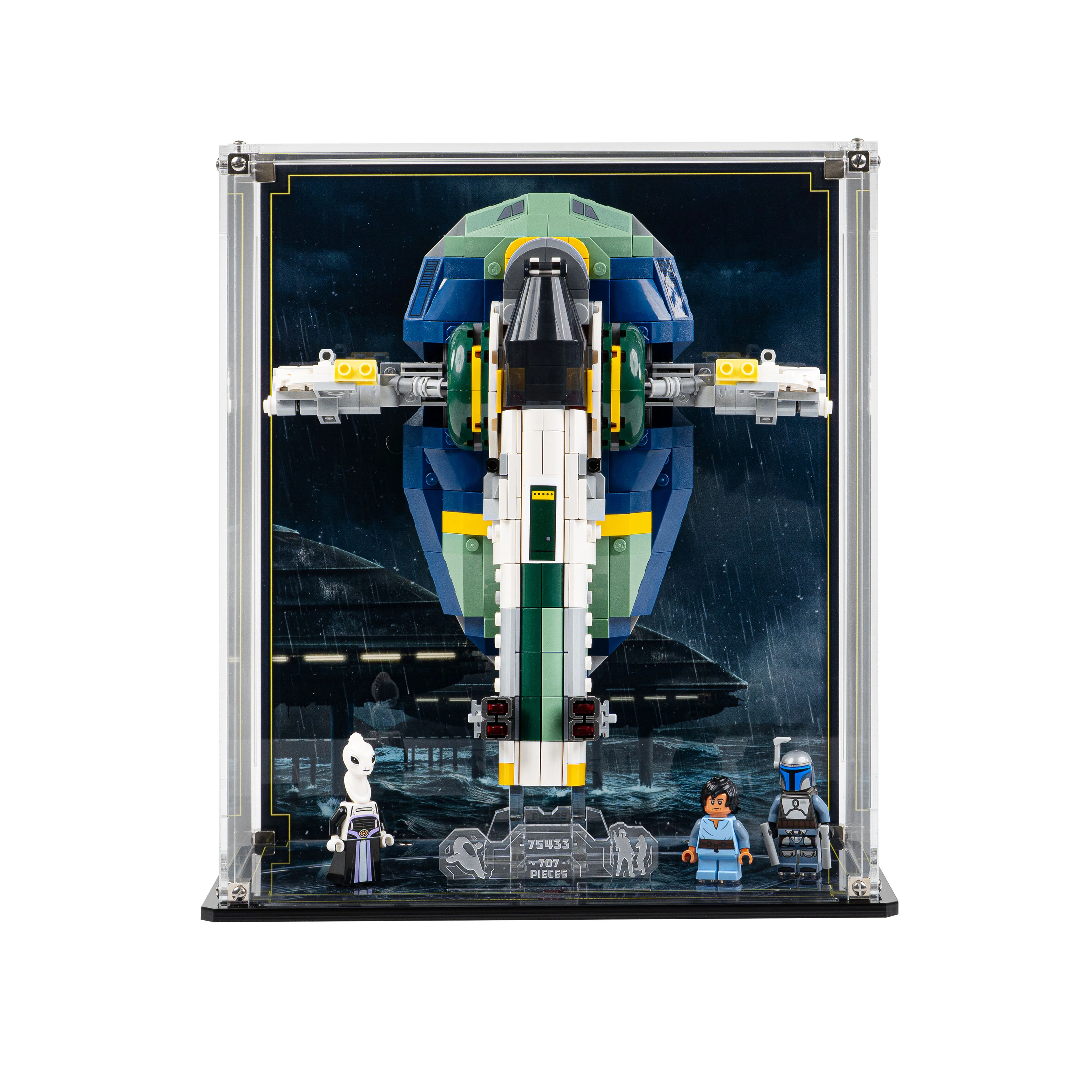 Display Case for LEGO® Star Wars: Jango Fett's Starship (75433) - Image 13