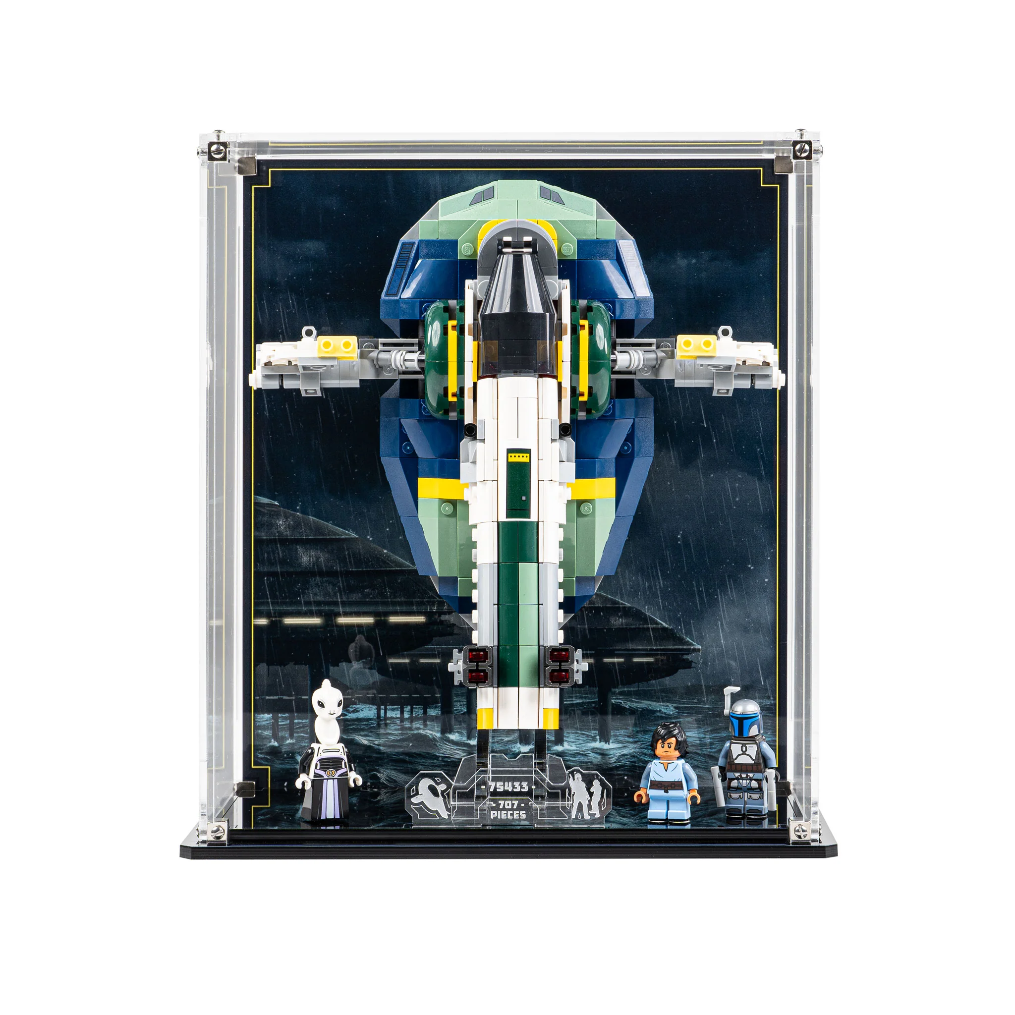 Display Case for LEGO® Star Wars: Jango Fett's Starship (75433) - Image 8