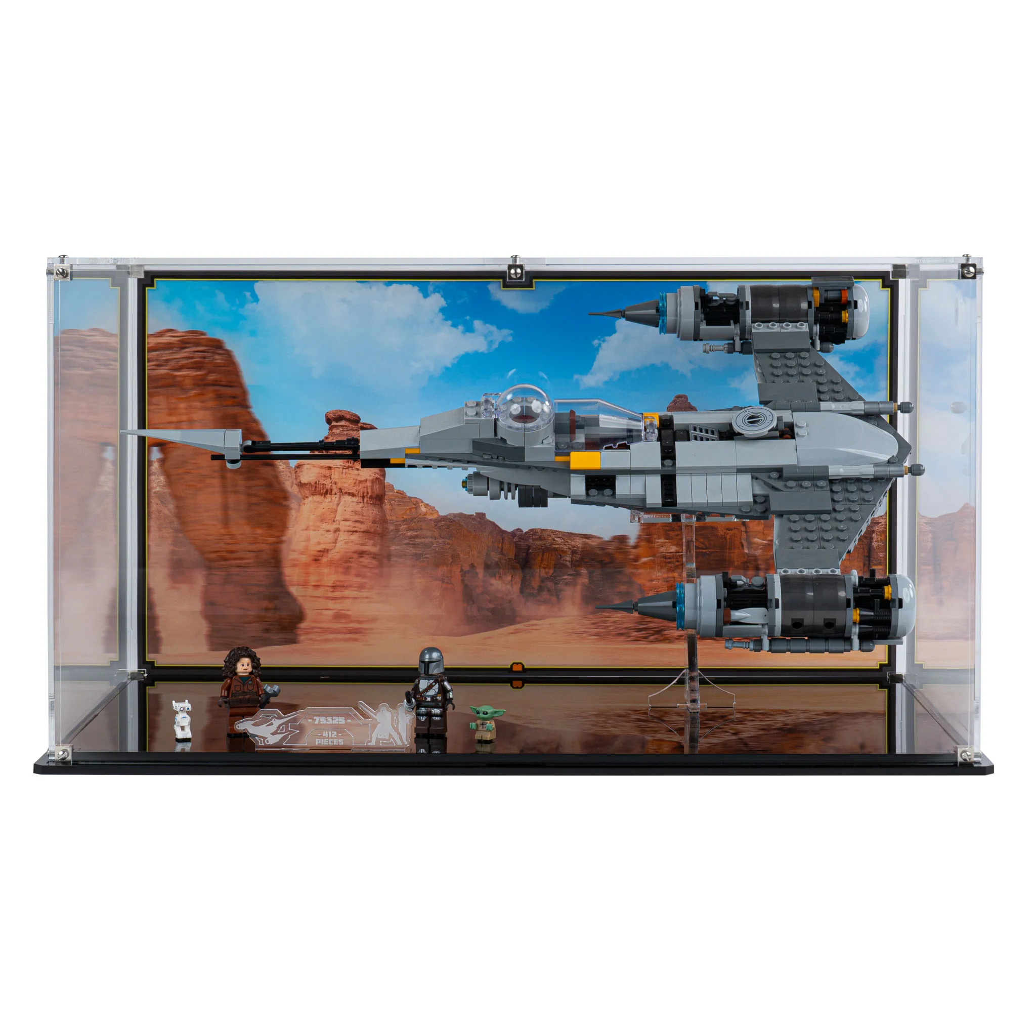 Display Case for LEGO® Star Wars The Mandalorian's N-1 Starfighter™ (75325) - Image 8